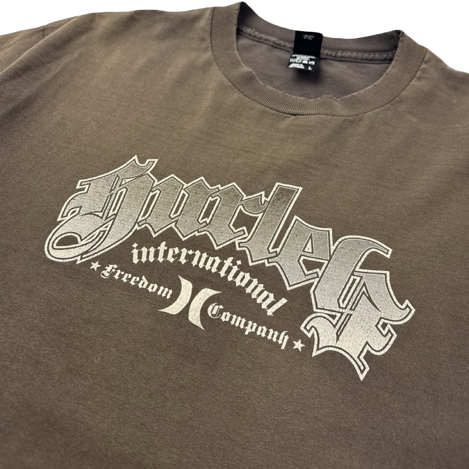 Vintage Y2K Hurley Surf Skate T-Shirt Brown