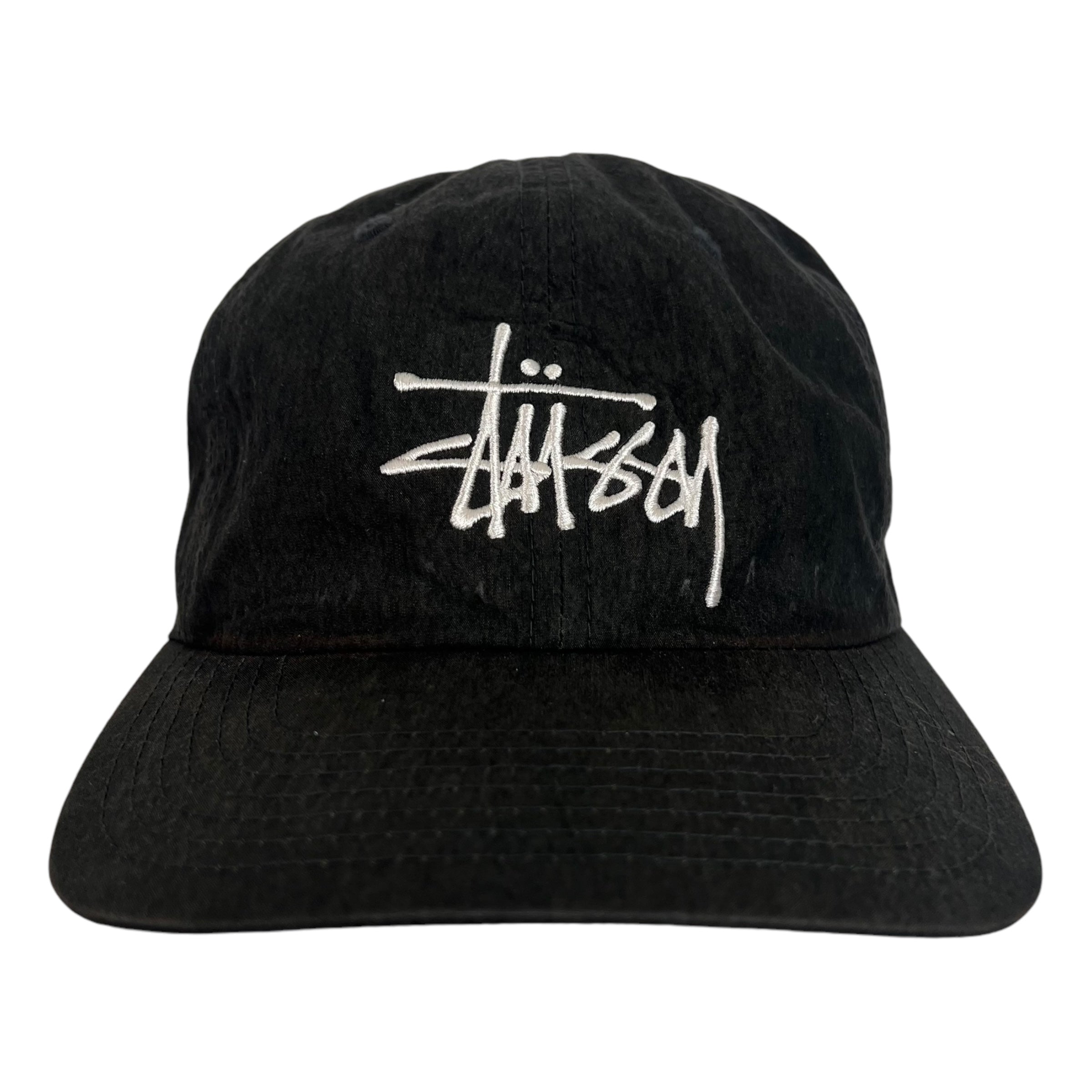 Stussy Stock Logo Nylon Hat Black