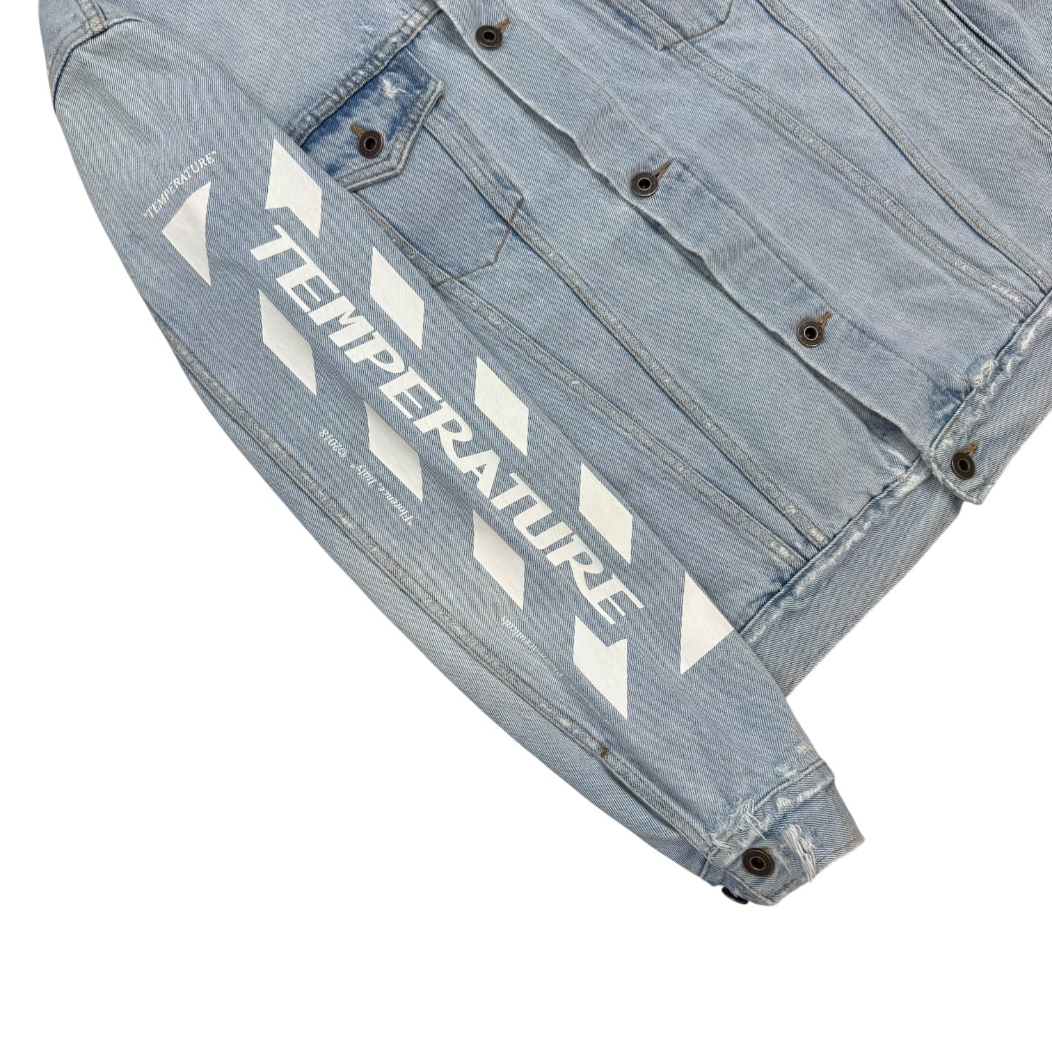Off-White Temparture Denim Jacket Light Wash