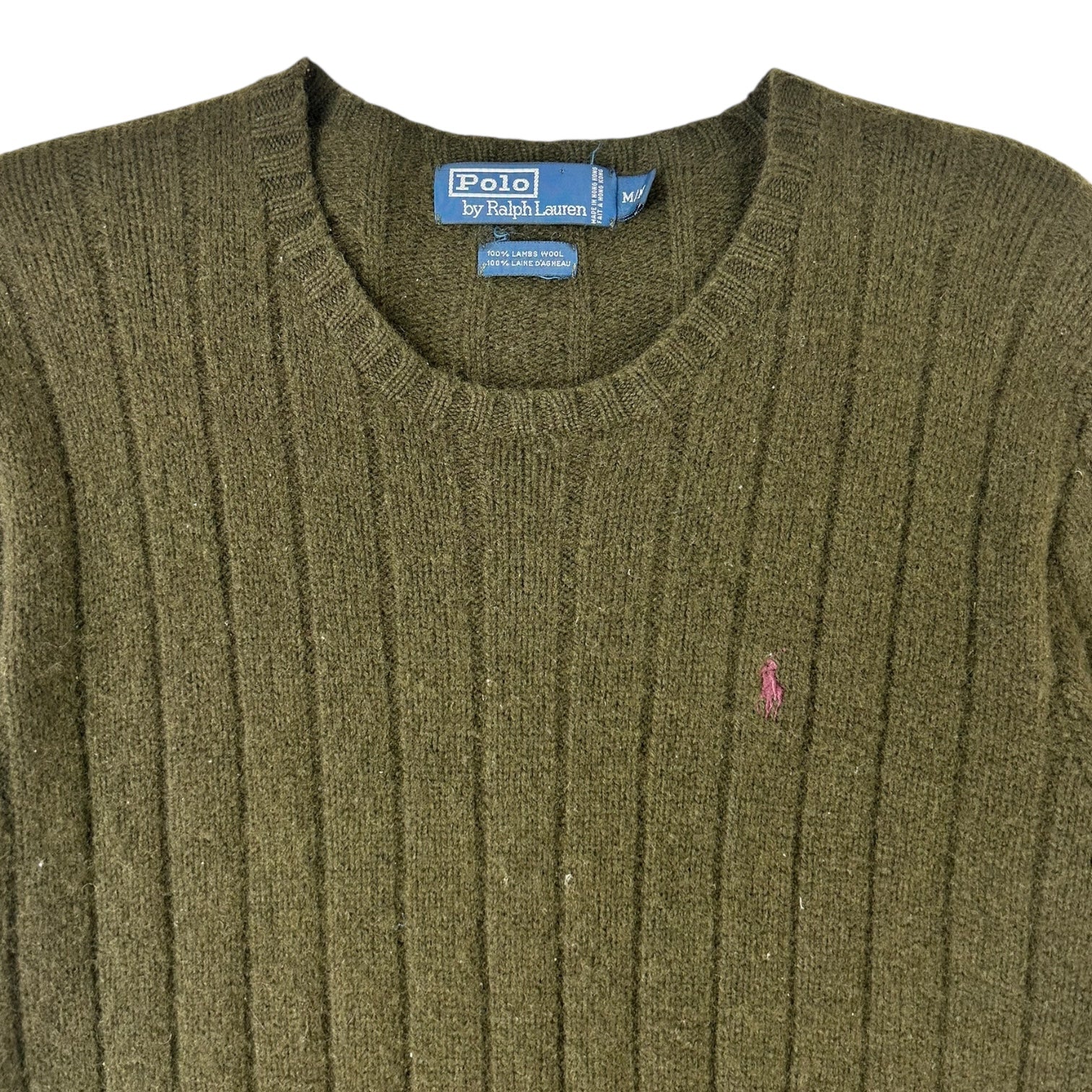 Vintage Polo Ralph Lauren Knit Sweater Olive