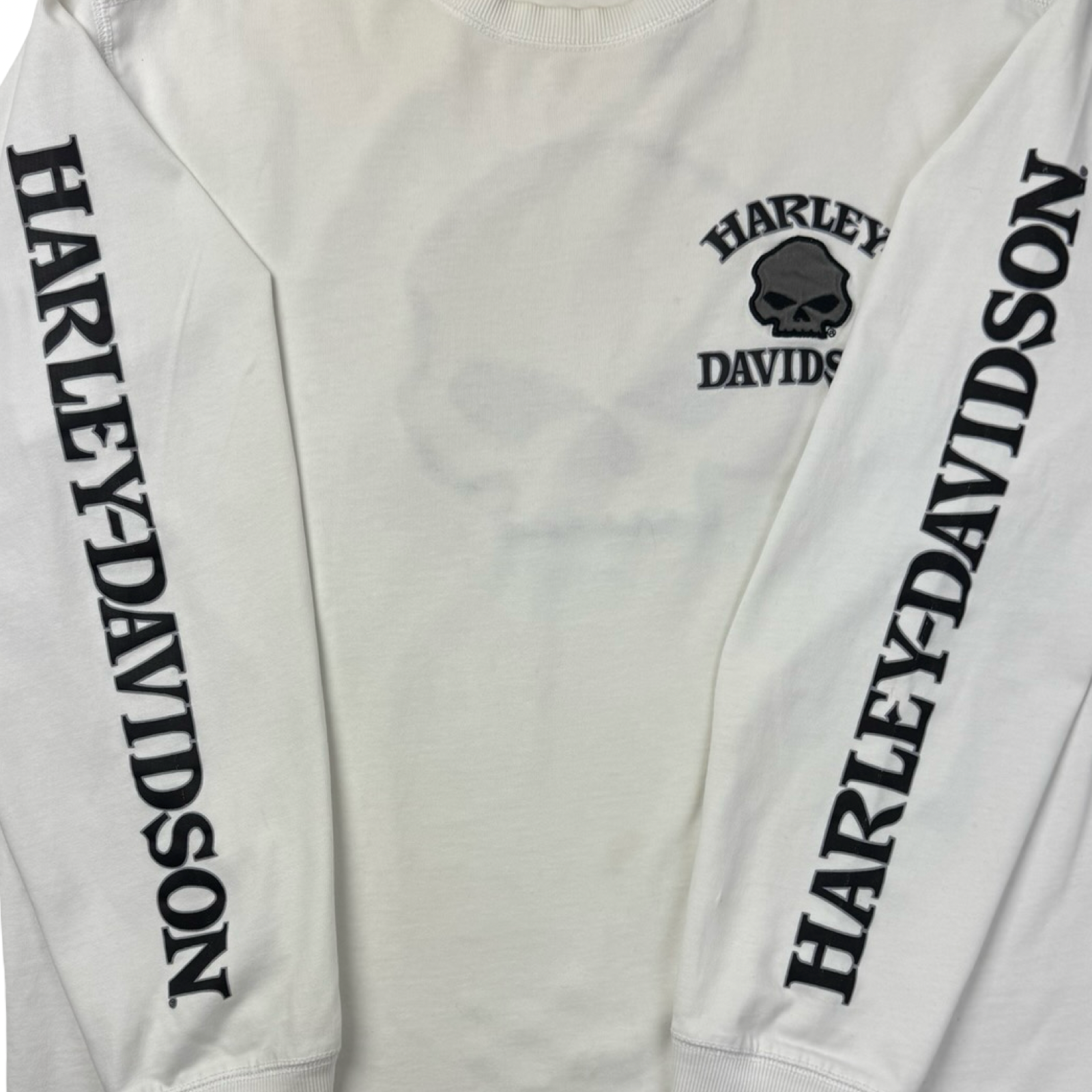Vintage Harley Davidson Embroidered Longsleeve T-Shirt