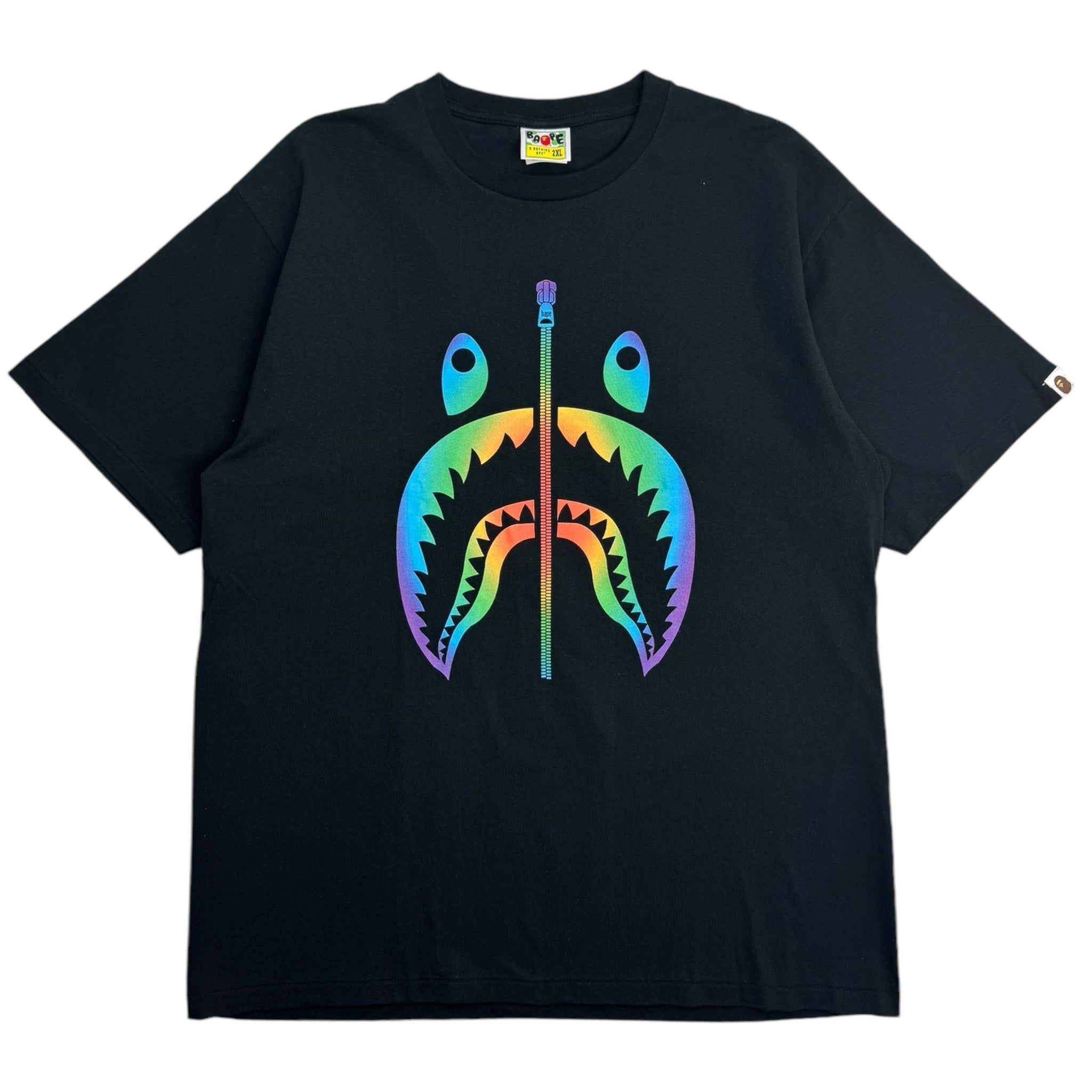 BAPE Rainbow Shark T-Shirt Black