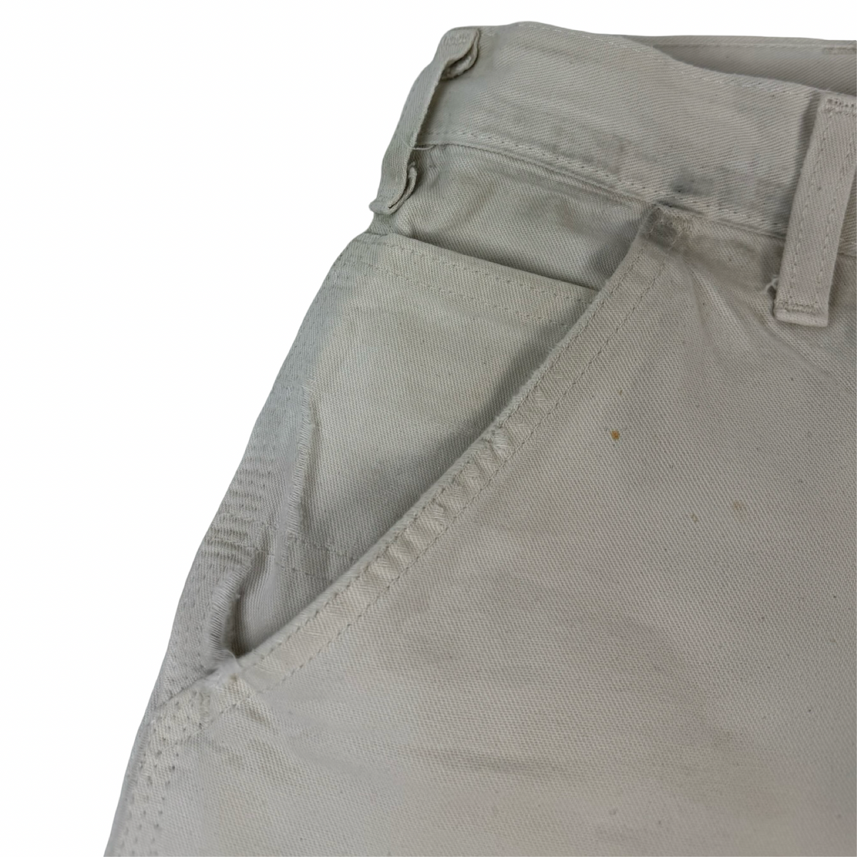 Vintage Carhartt Double Knee Bottoms White