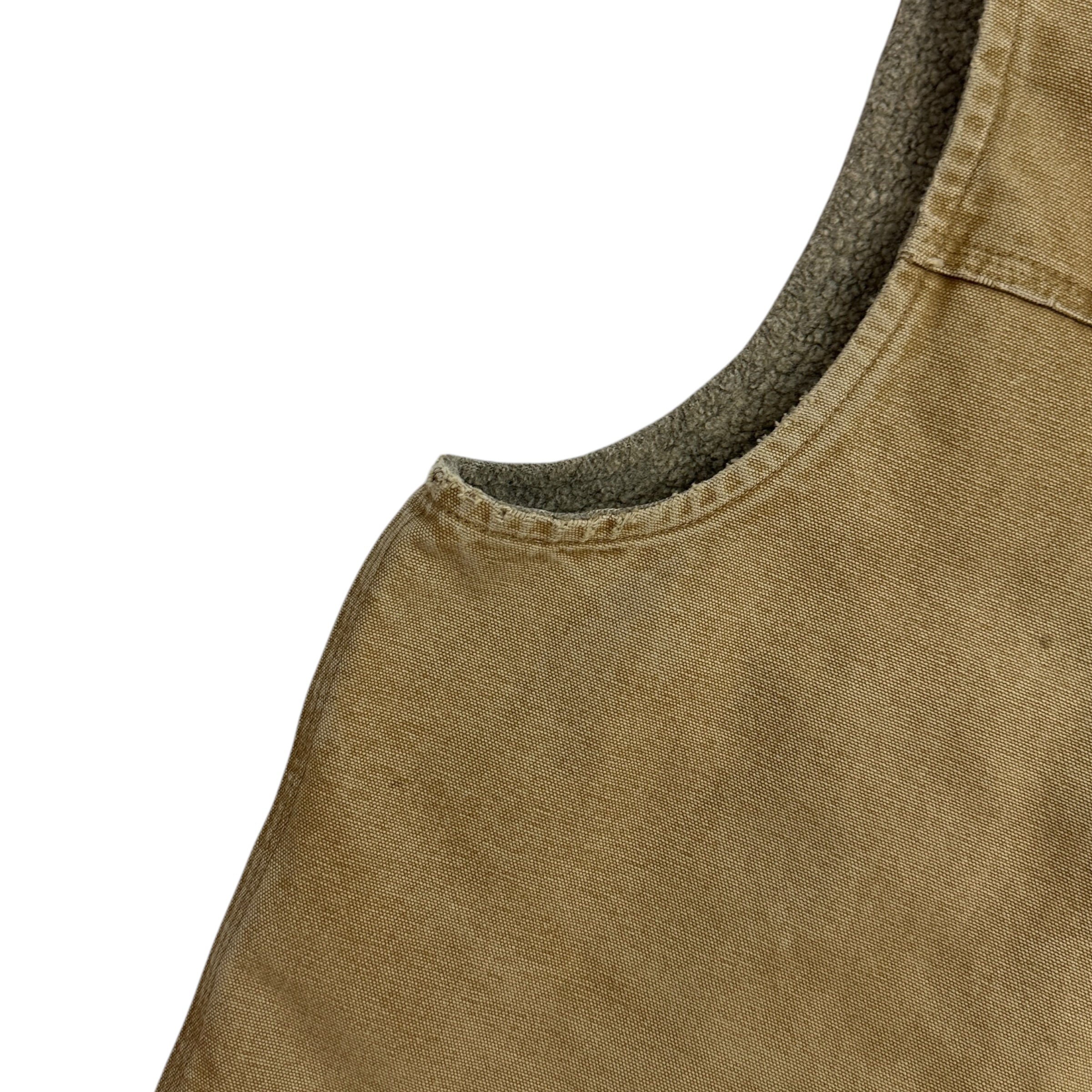 Vintage Carhartt Sherpa Lined Vest Tan