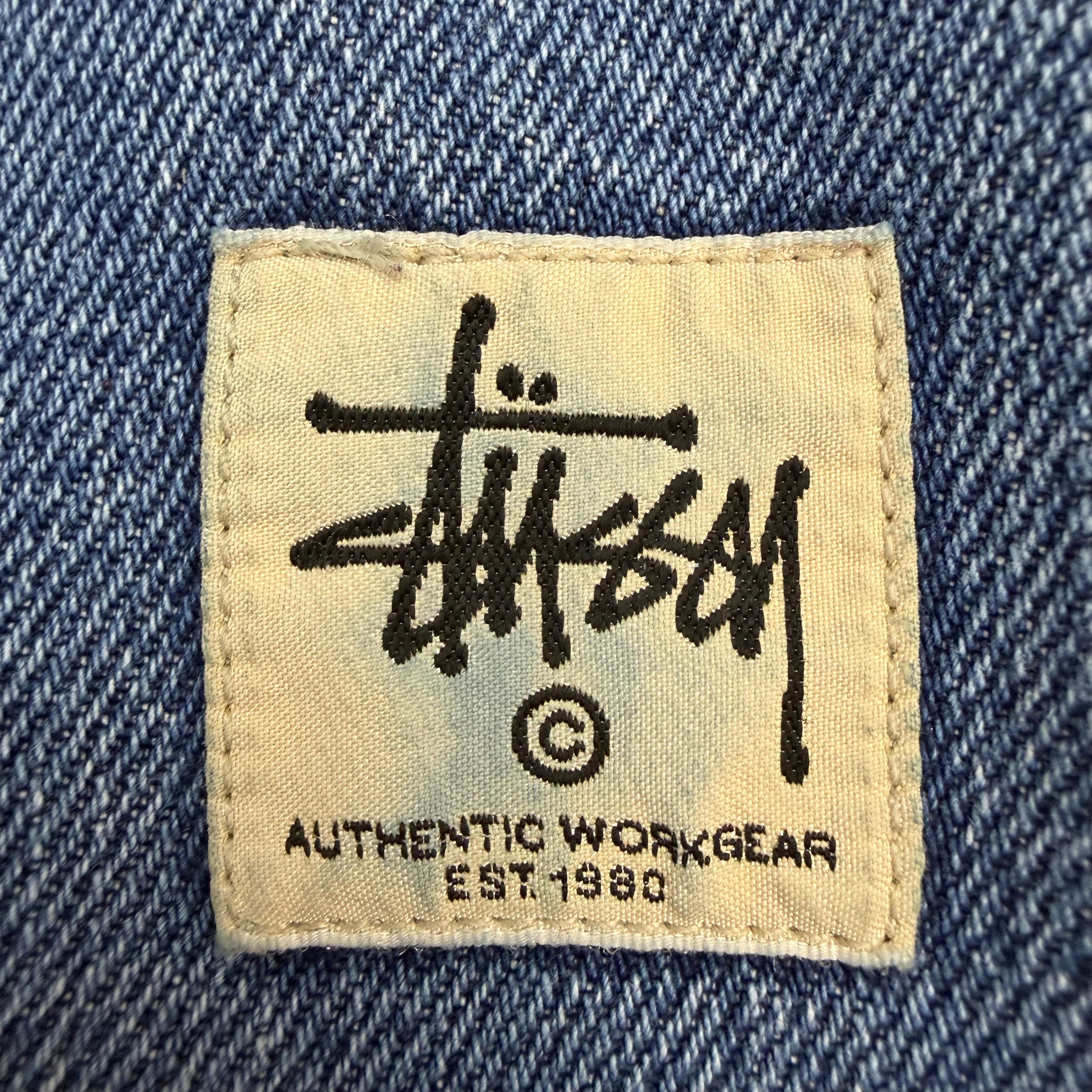 Stussy Denim Double Knee Work Pants Blue