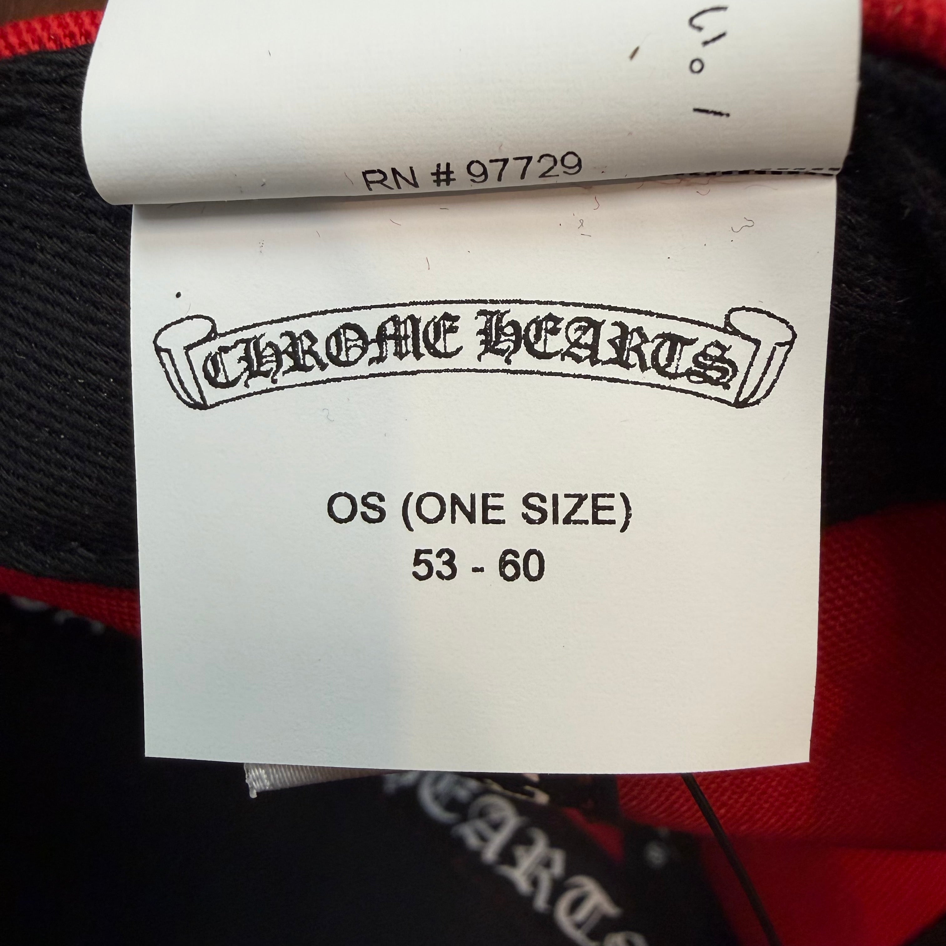Chrome Hearts CH Silver Button Hat Red/Yellow