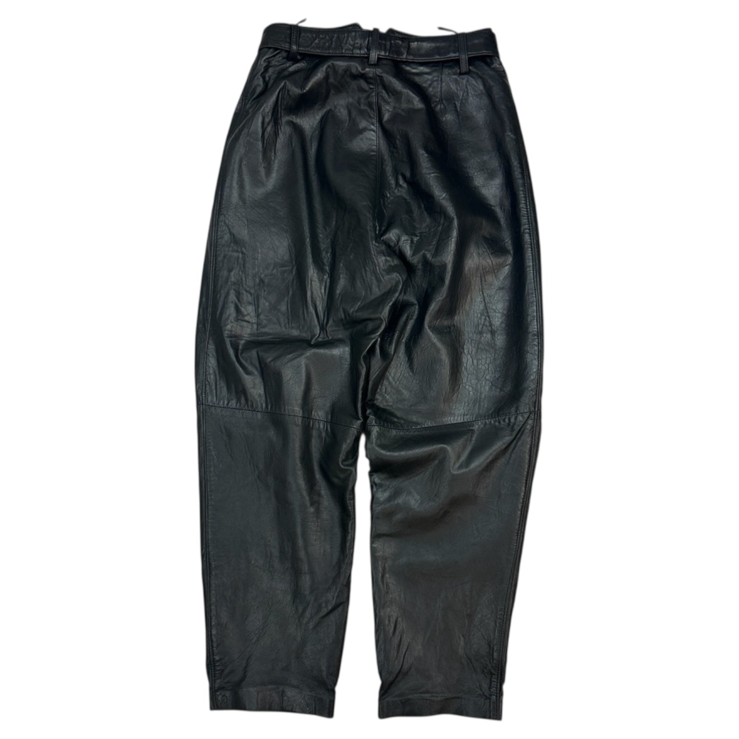 Vintage Leather Pants Black