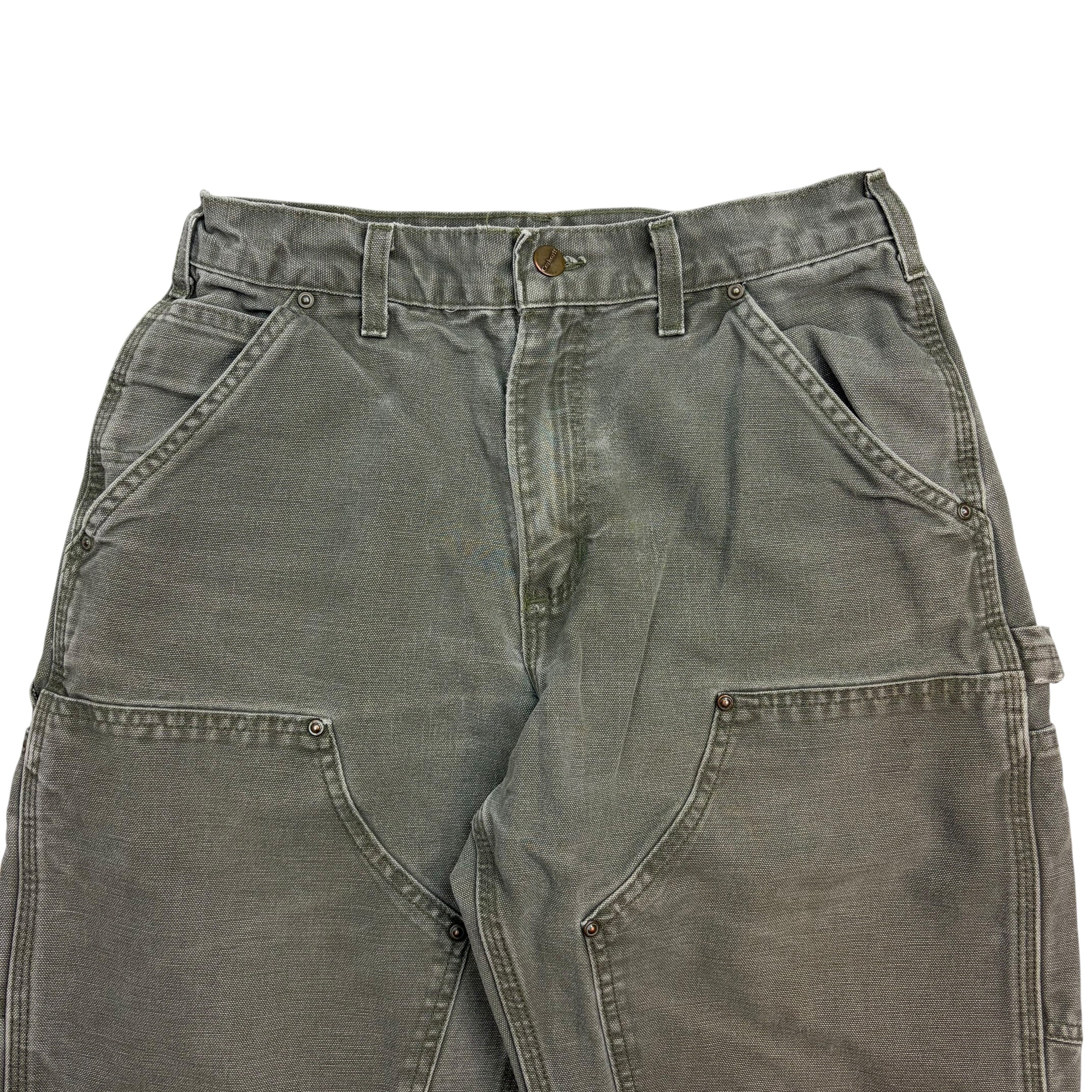 Vintage Carhartt Double Knee Pants Moss Green