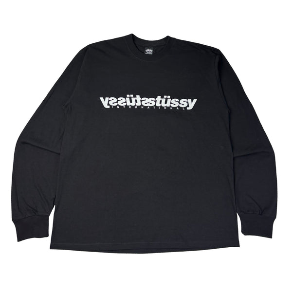 Stussy Mirror L/S Tee Black