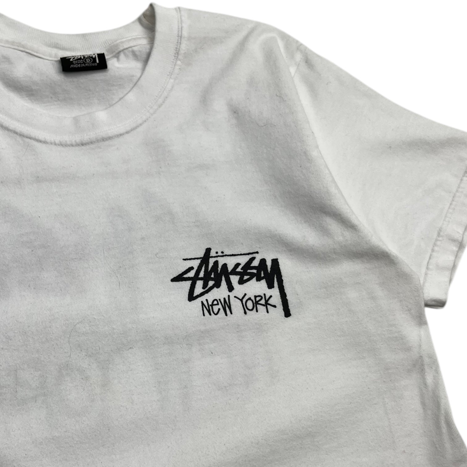 Stussy New York Classic Logo Tee White