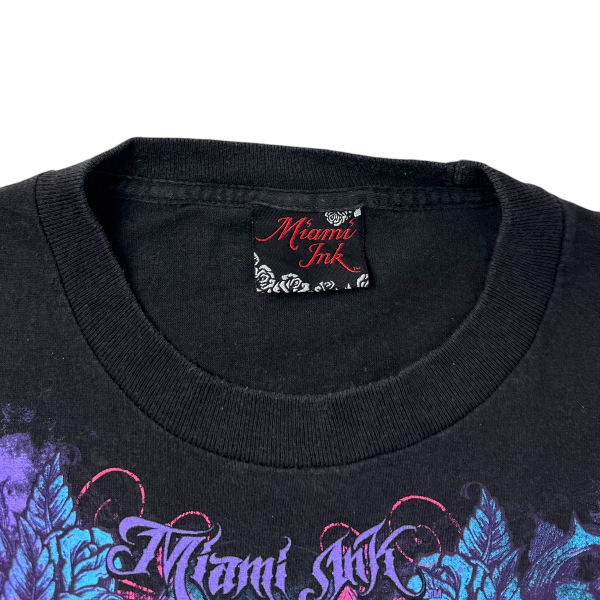 Vintage Y2K Miami Ink Cyber Tattoo Emo T-Shirt