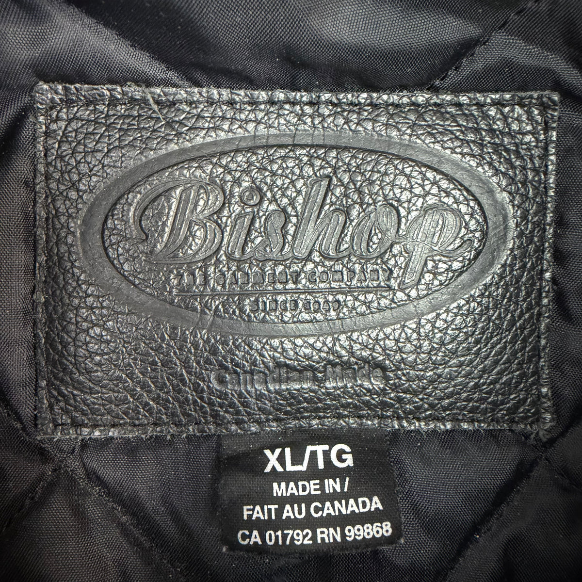 Vintage Apple “Think Different” Leather Sleeve Varsity Jacket Black
