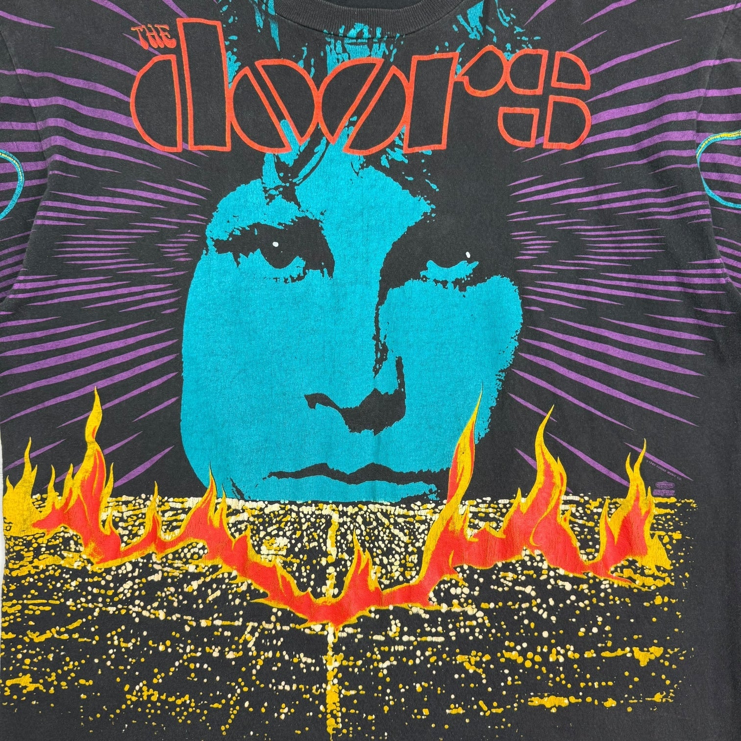 1990s The Doors Jim Morrison AOP Tee Black/Multicolour