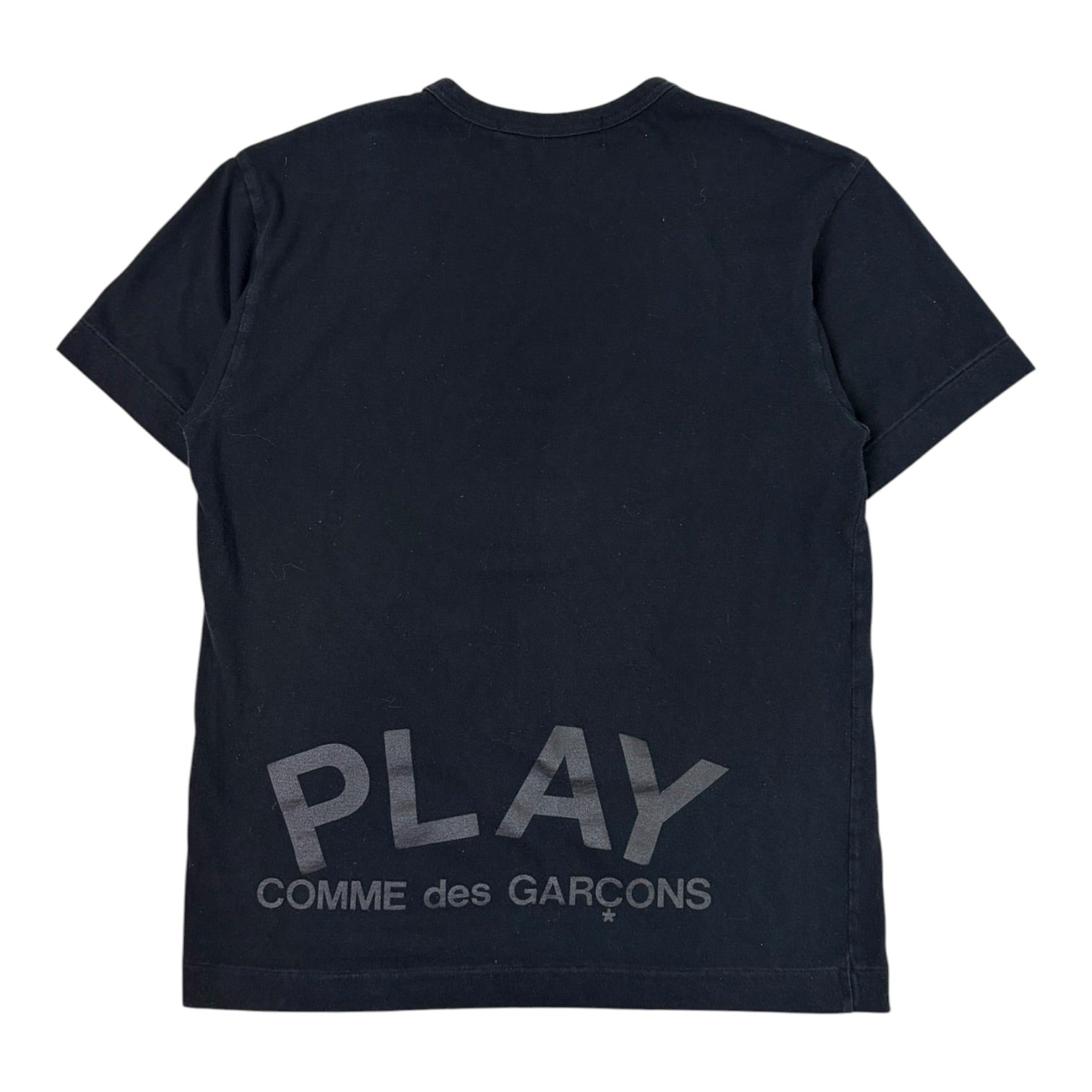 Comme des Garcons PLAY Play Double Hearts T-Shirt Black