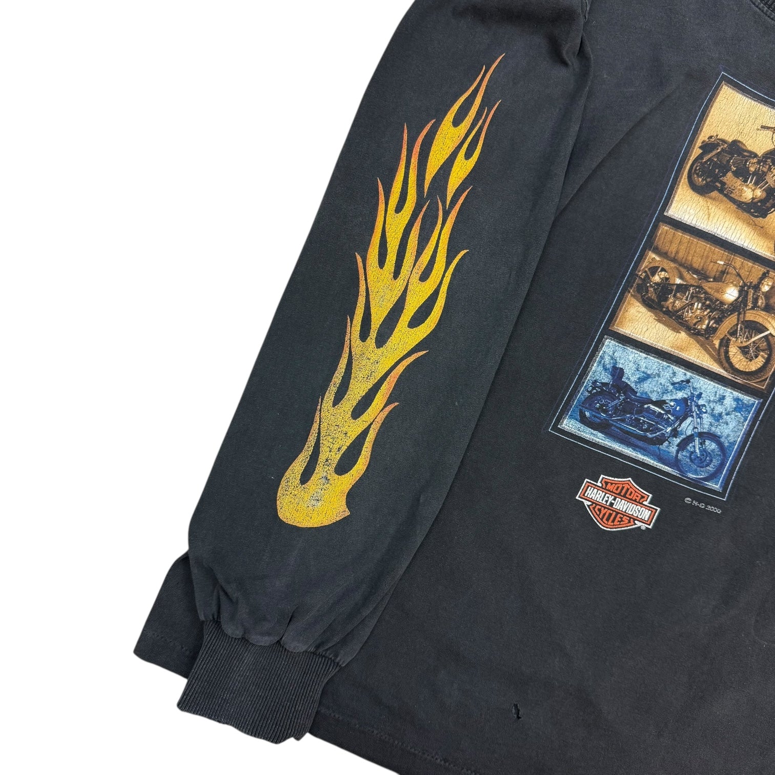 Vintage Harley Davidson Of Alberta L/S Tee Black