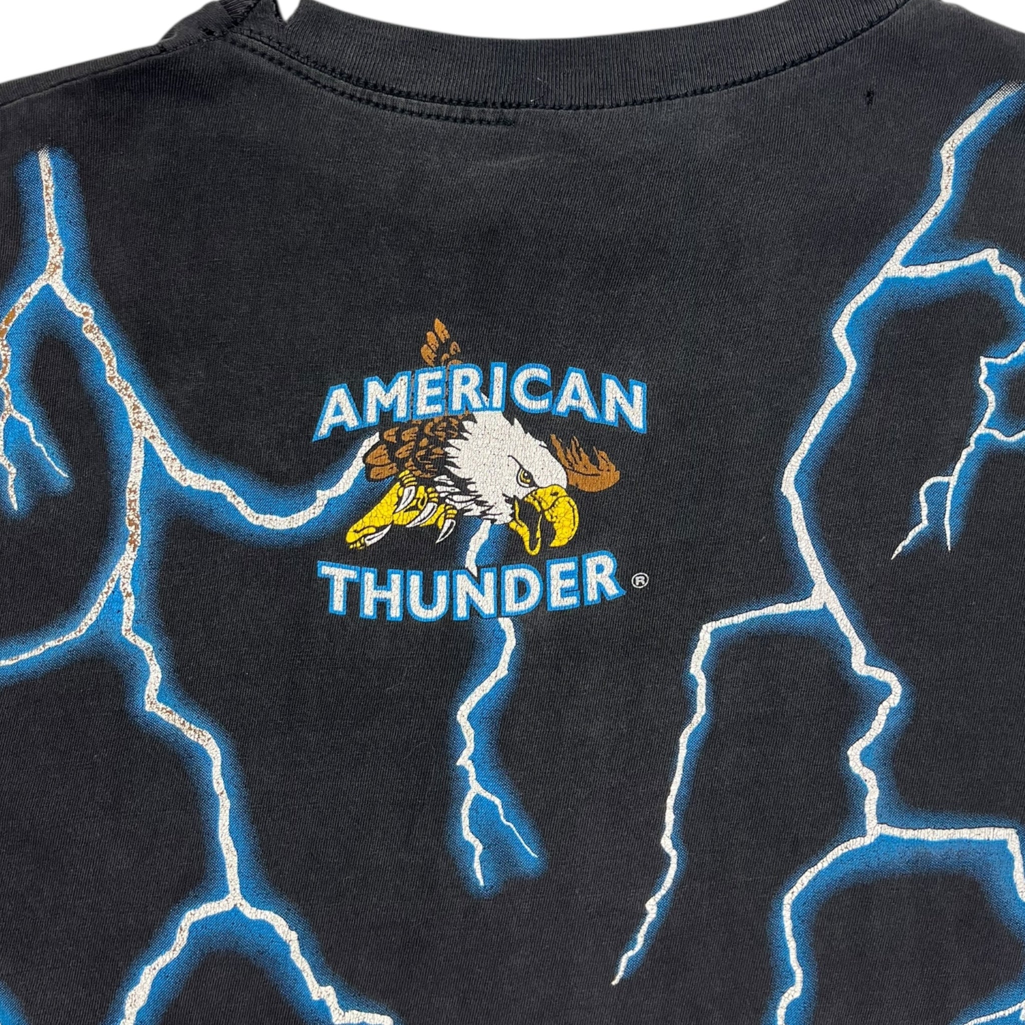 Vintage American Thunder Lightning Wizard T-Shirt