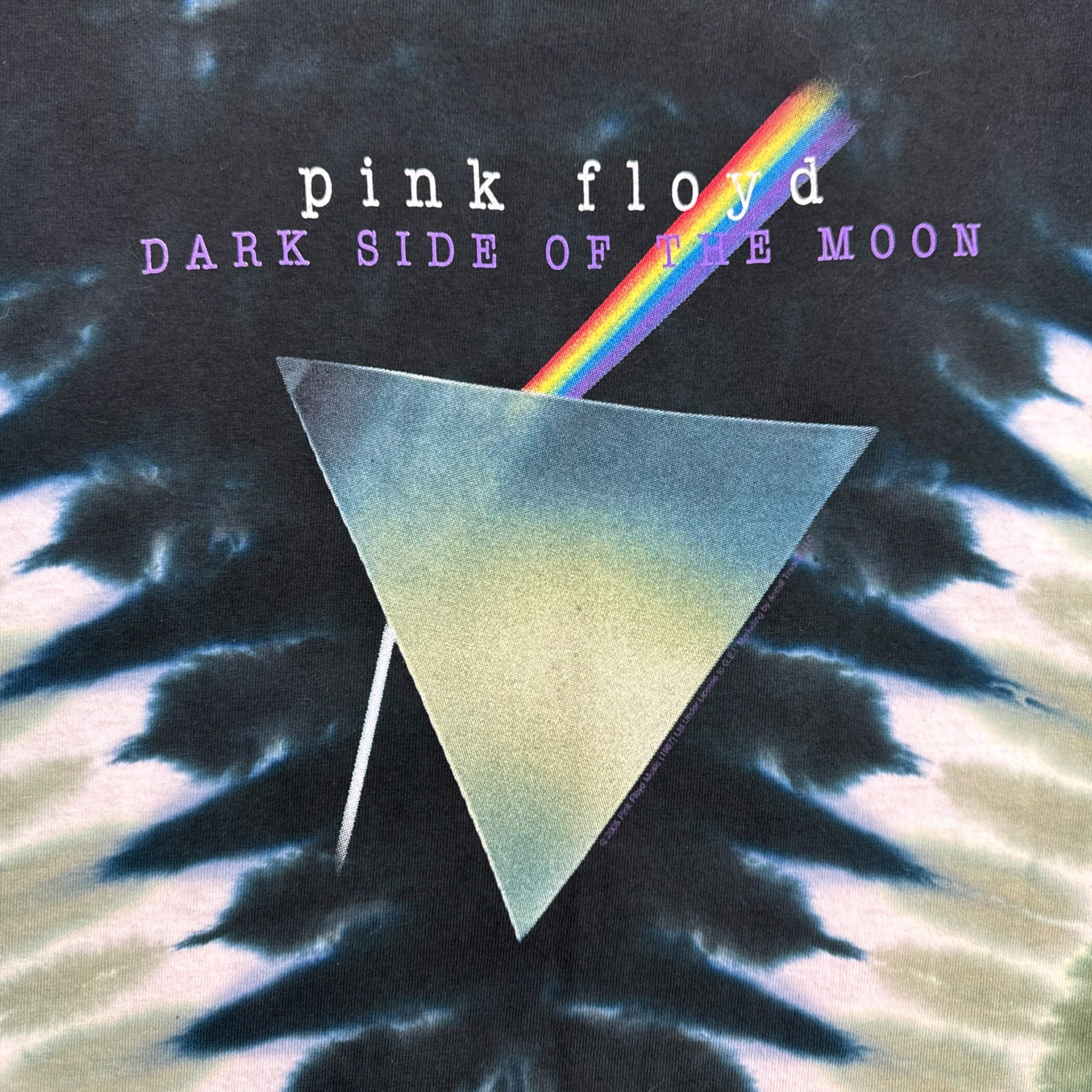 2005 Pink Floyd Dark Side Tie Dye Tee