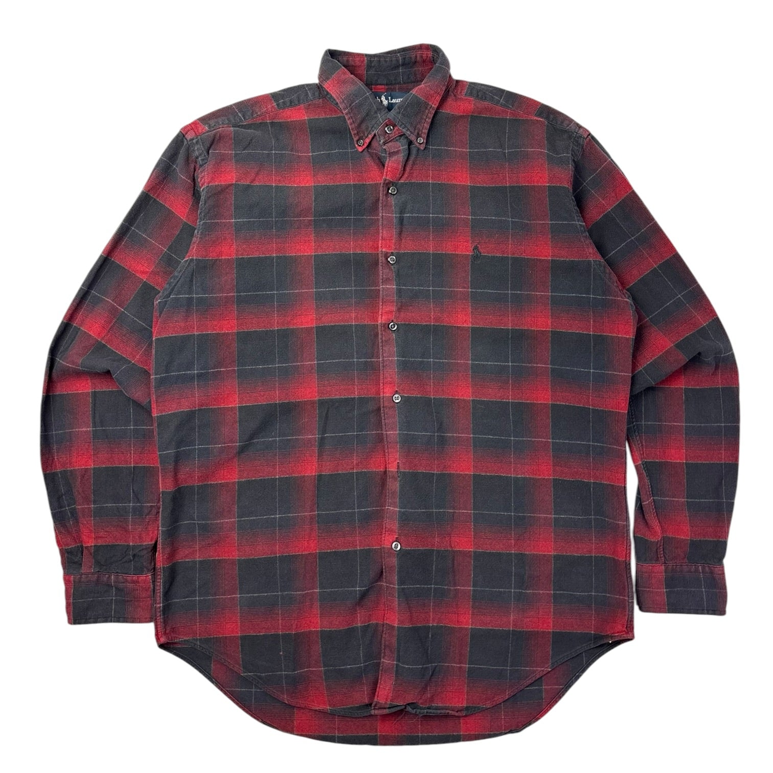 Vintage Polo Ralph Lauren Plaid Button-Up Red