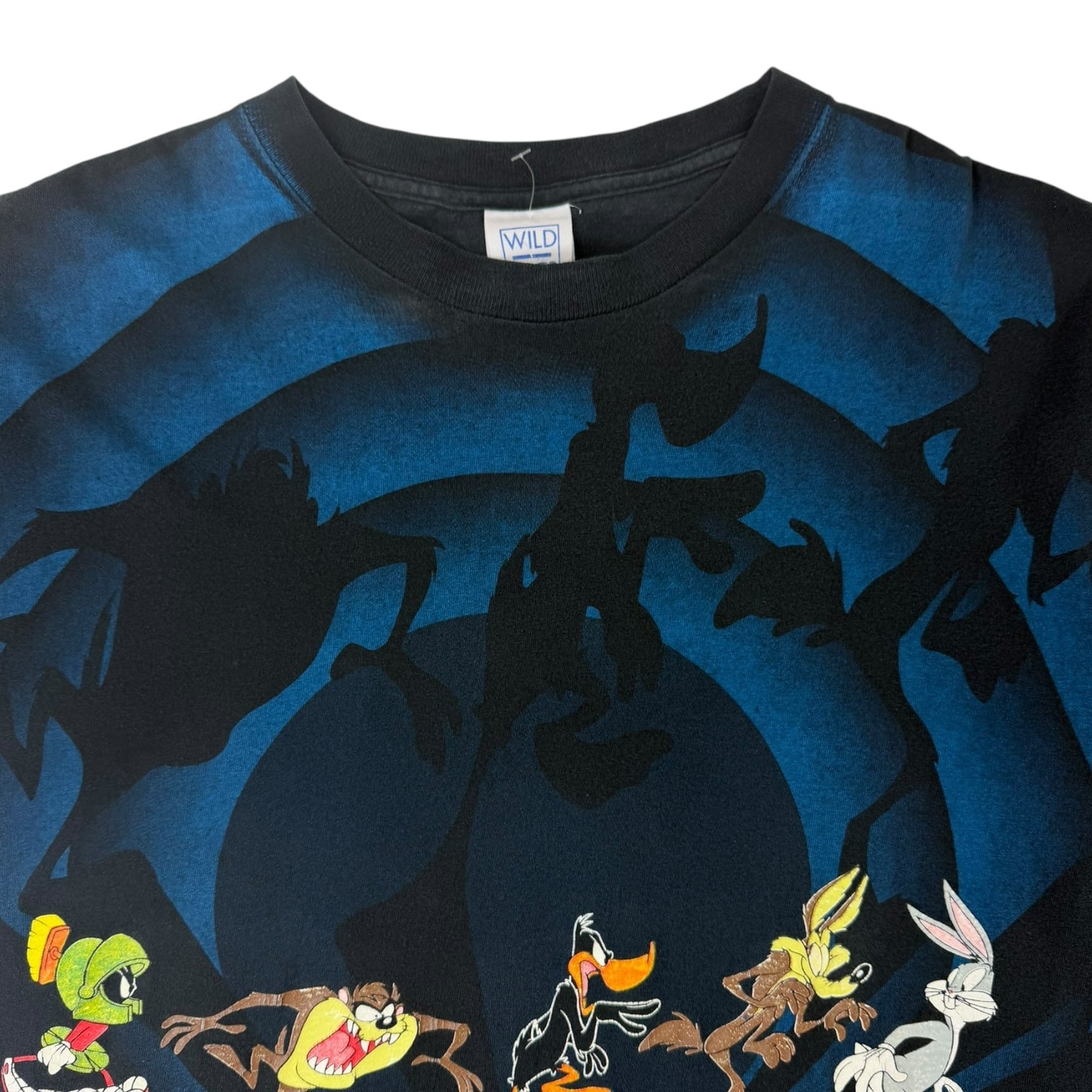Vintage 1992 Looney Tunes AOP T-Shirt Black/Blue
