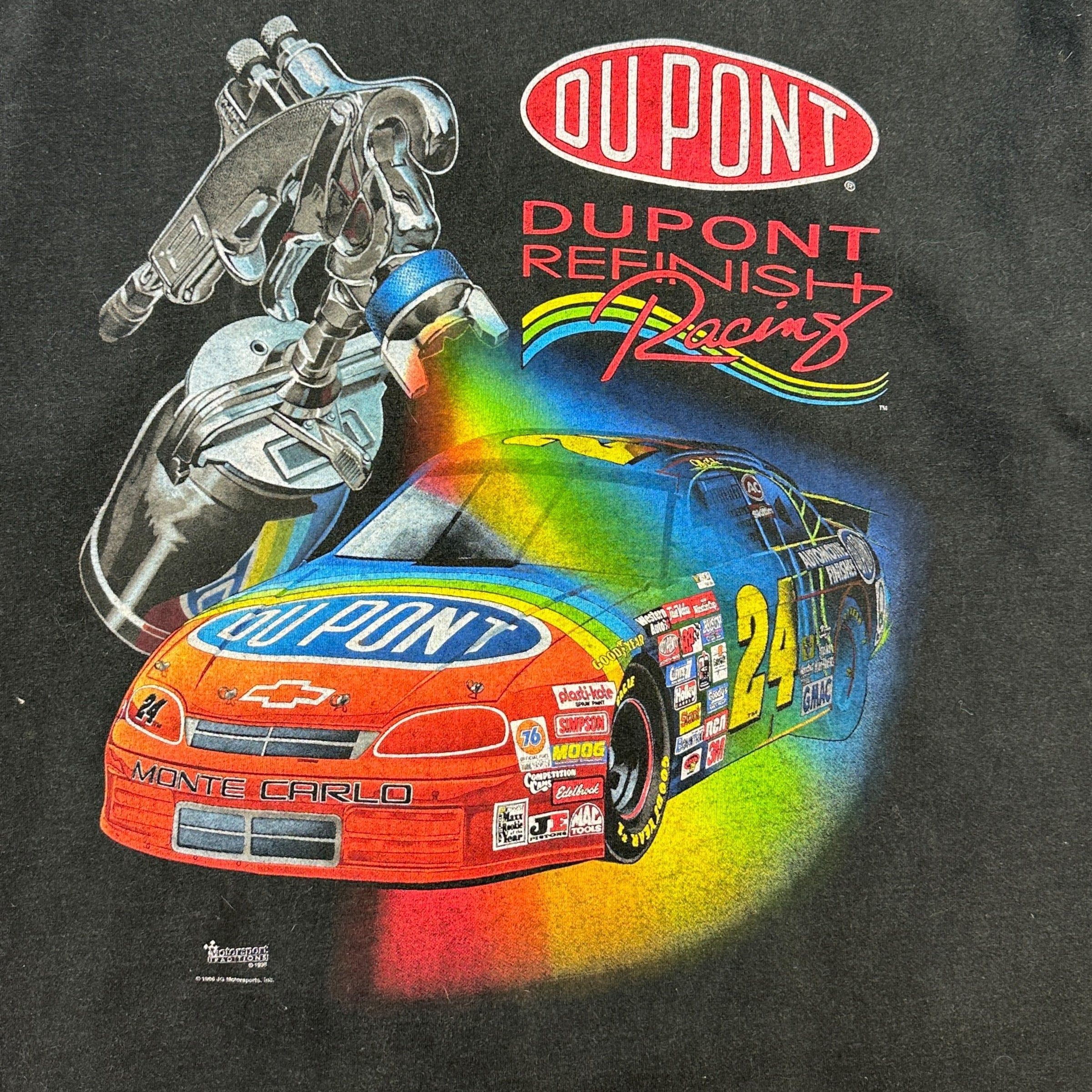 1995 Jeff Gordon Dupont Nascar Tee Black