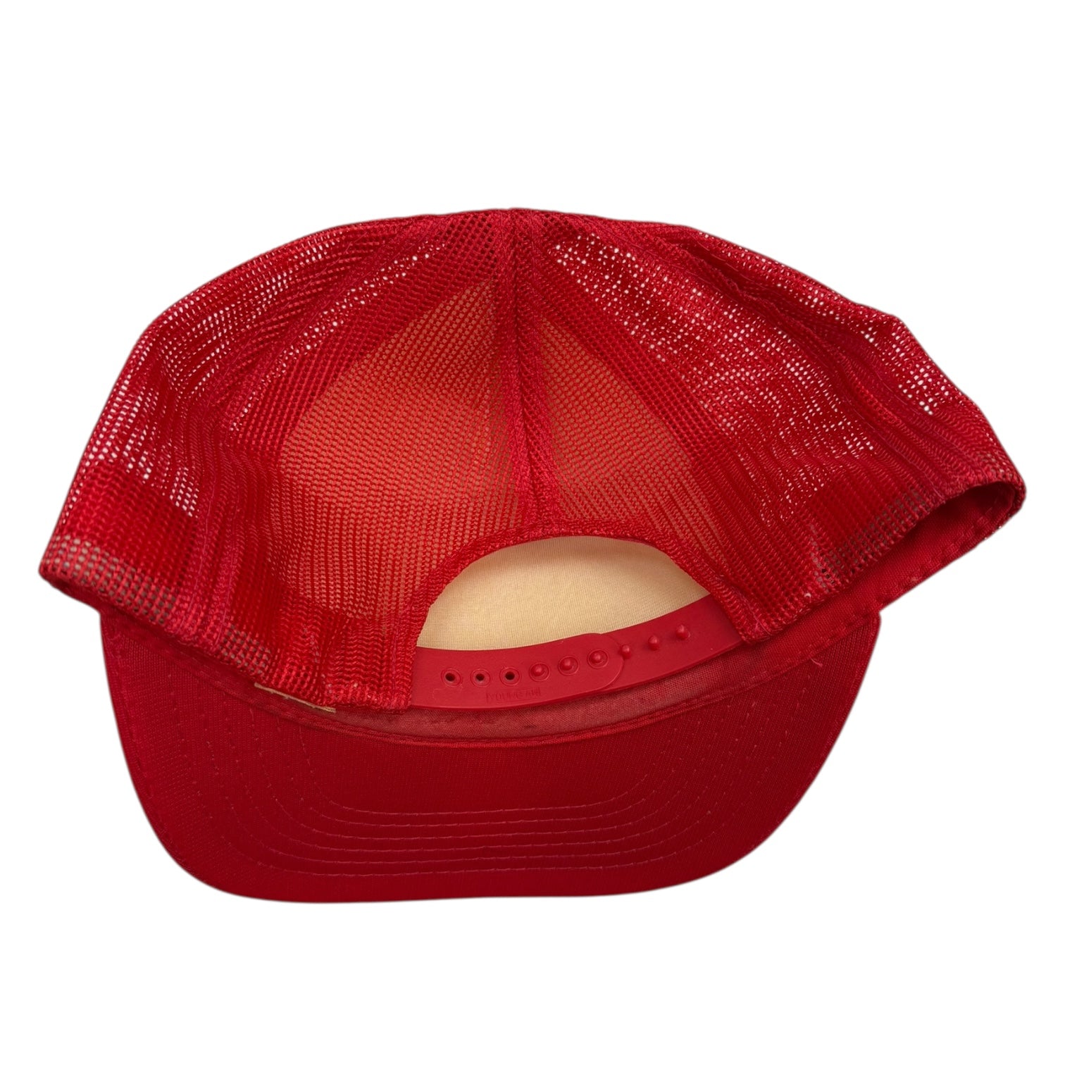 Vintage Edmonton Trappers Trucker Hat Red