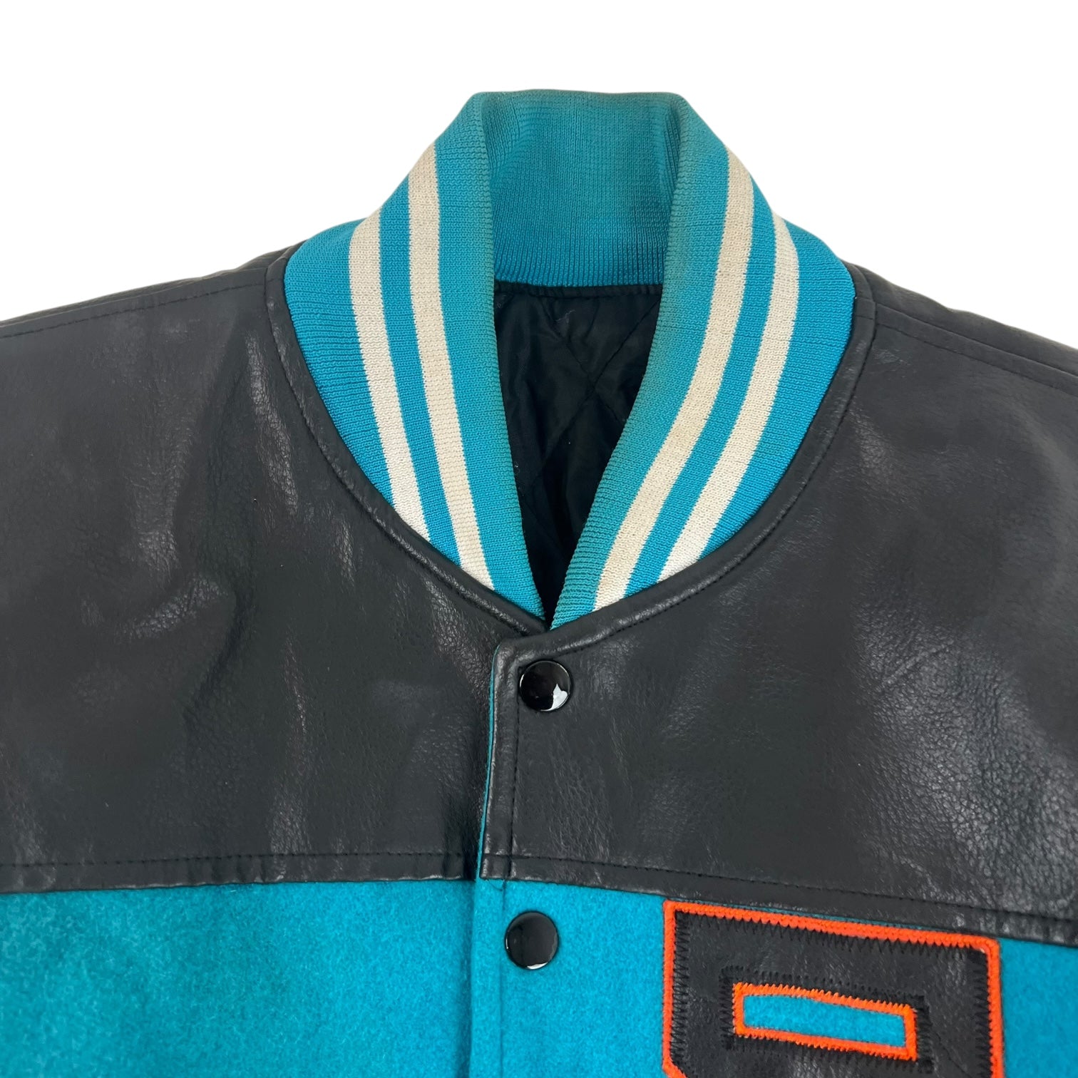 Vintage Miami Dolphins Varsity Jacket Teal/Black