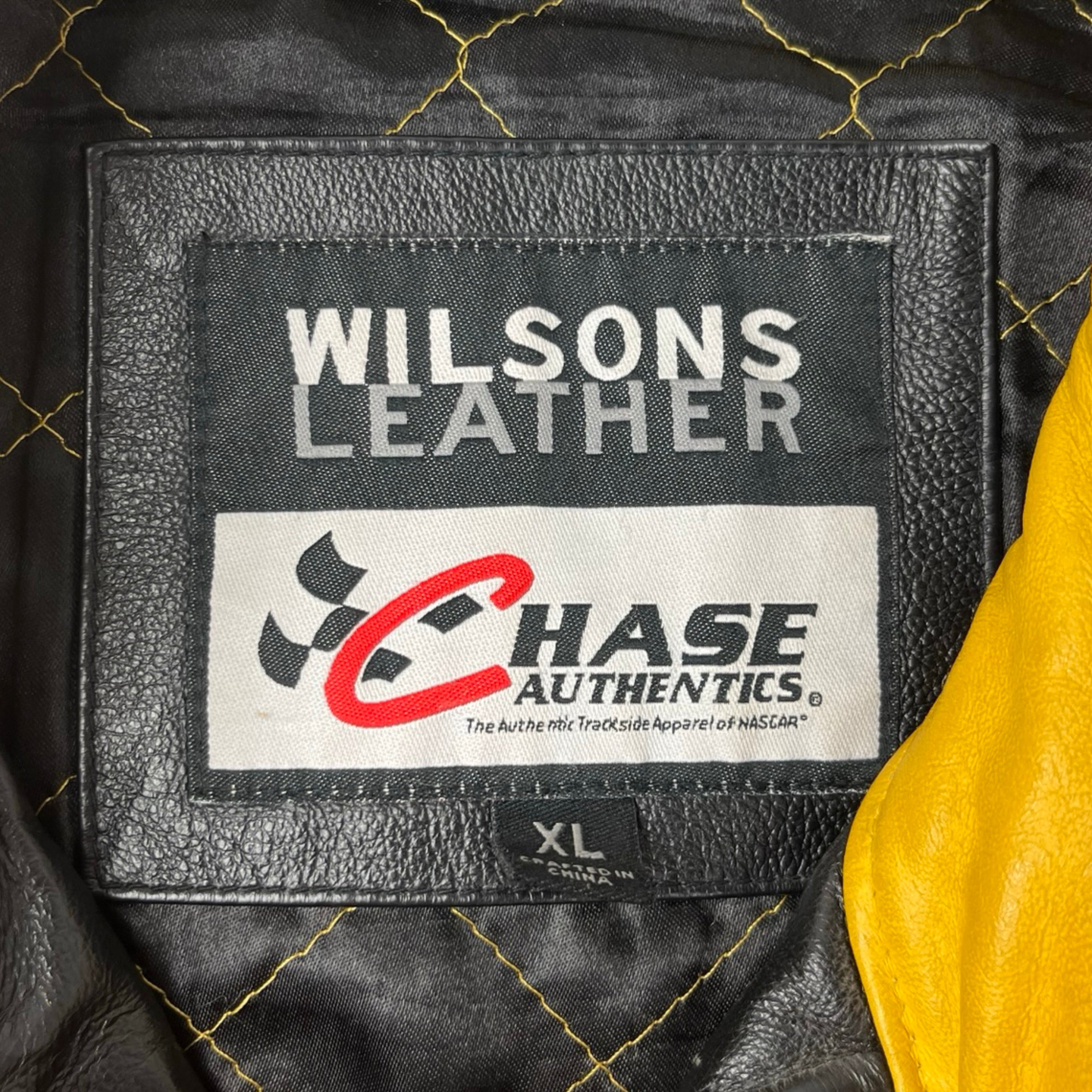 Vintage Chase Authentics Matt Kenseth Leather Dewalt NASCAR Jacket