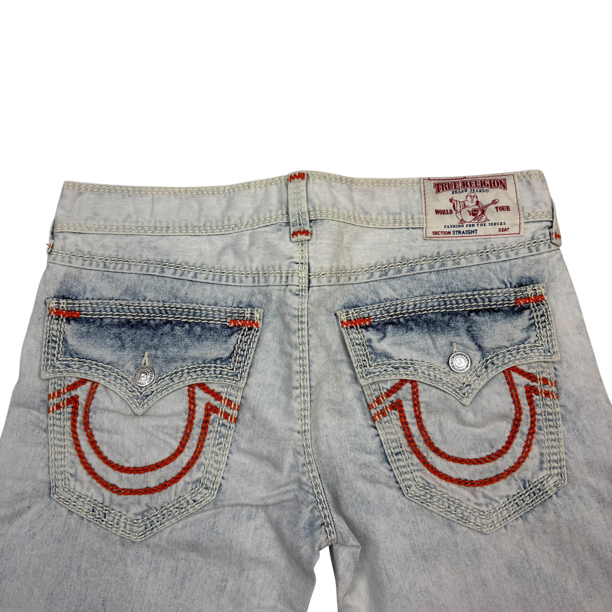 True Religion Straight Light Wash Jeans Blue