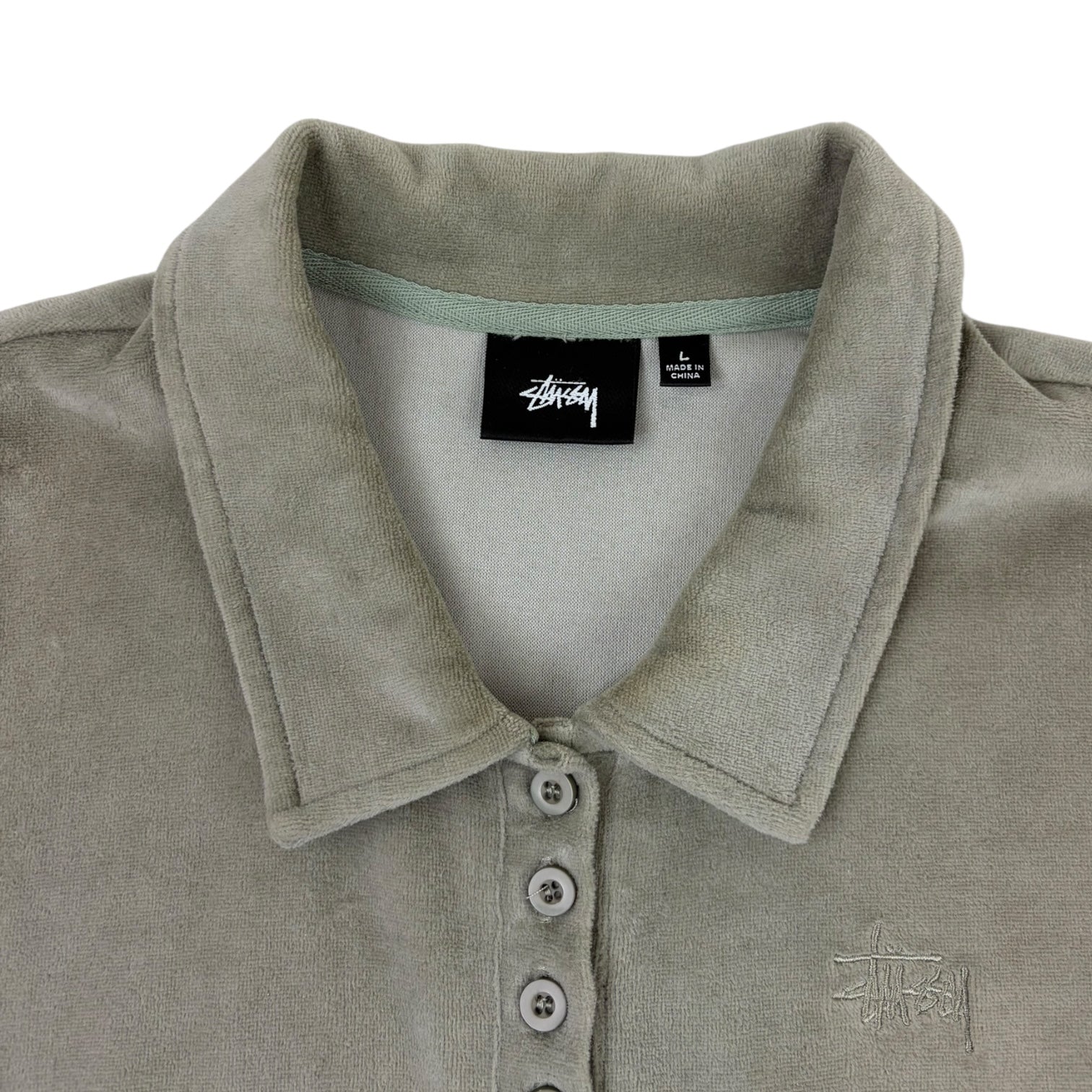 Stussy Constance Polo T-Shirt Sage