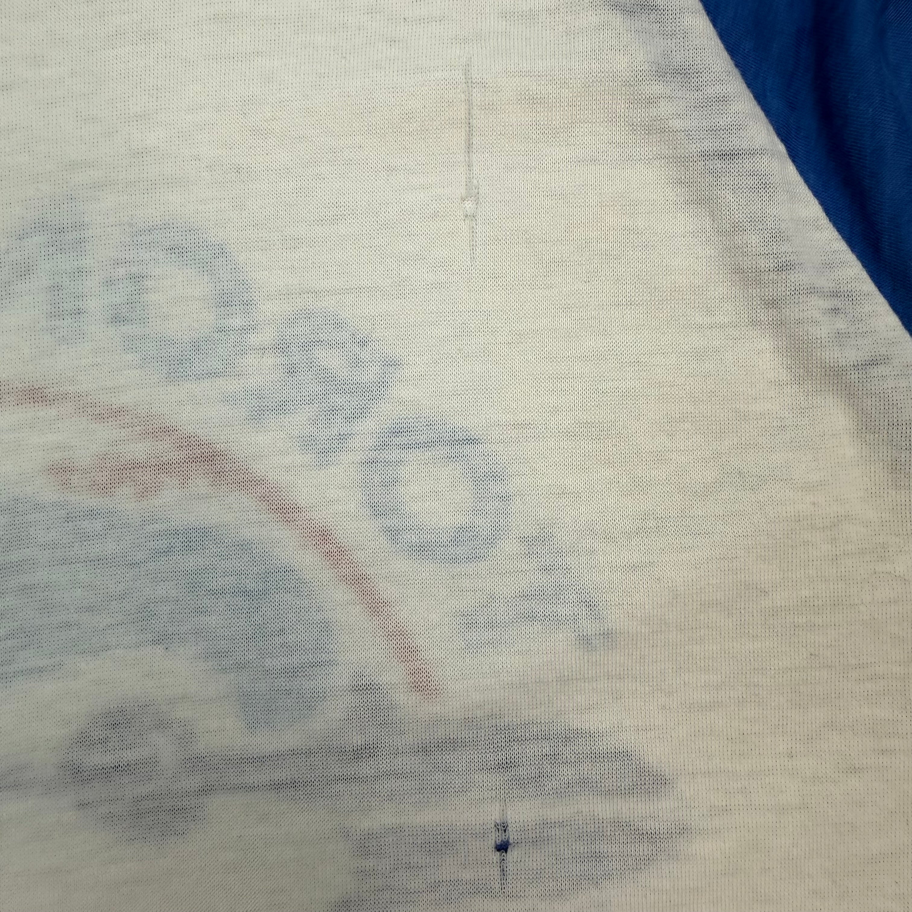 Vintage Toronto Blue Jays Raglan 3/4 Sleeve Baseball Shirt White/Blue