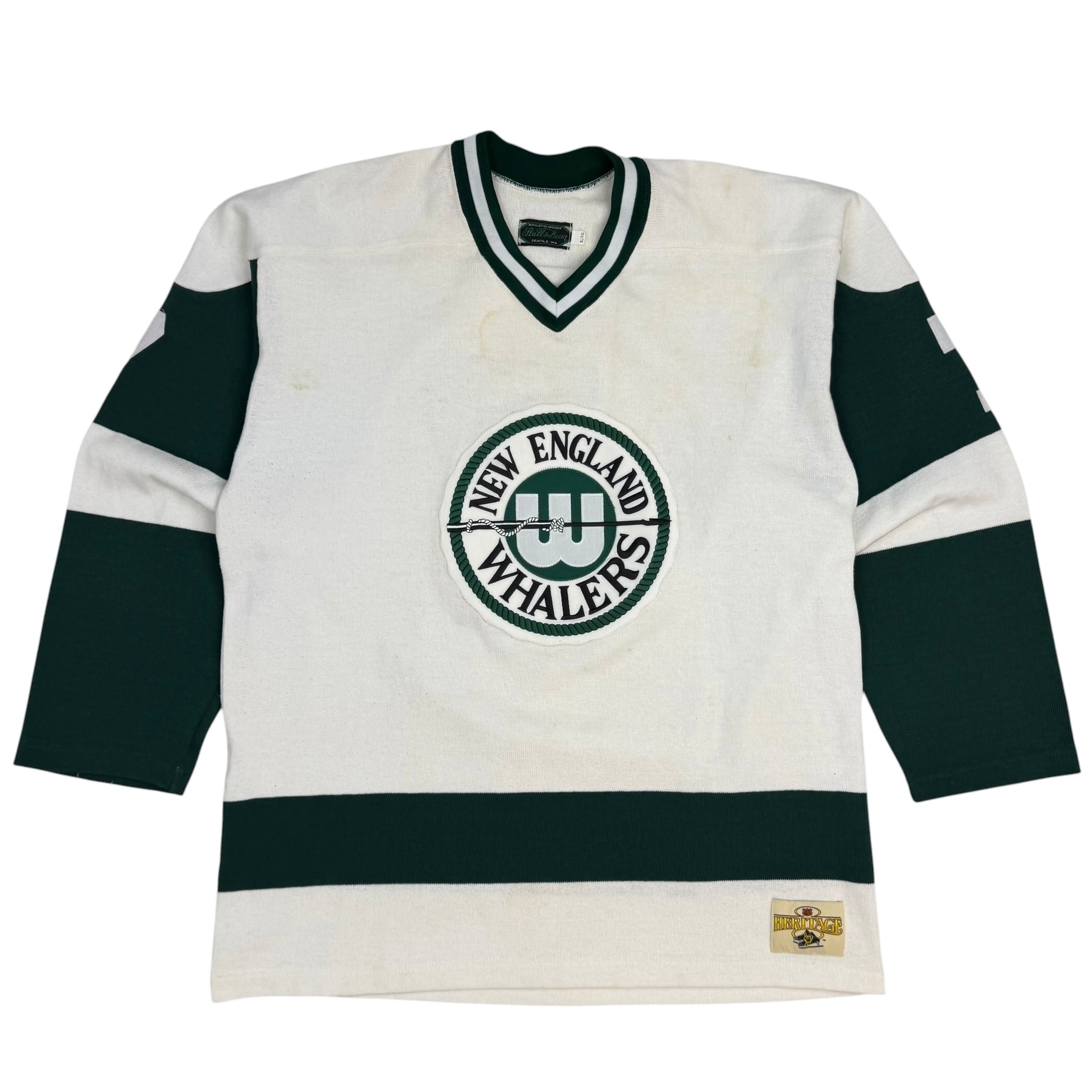 Vintage New England Whalers Heritage Jersey White