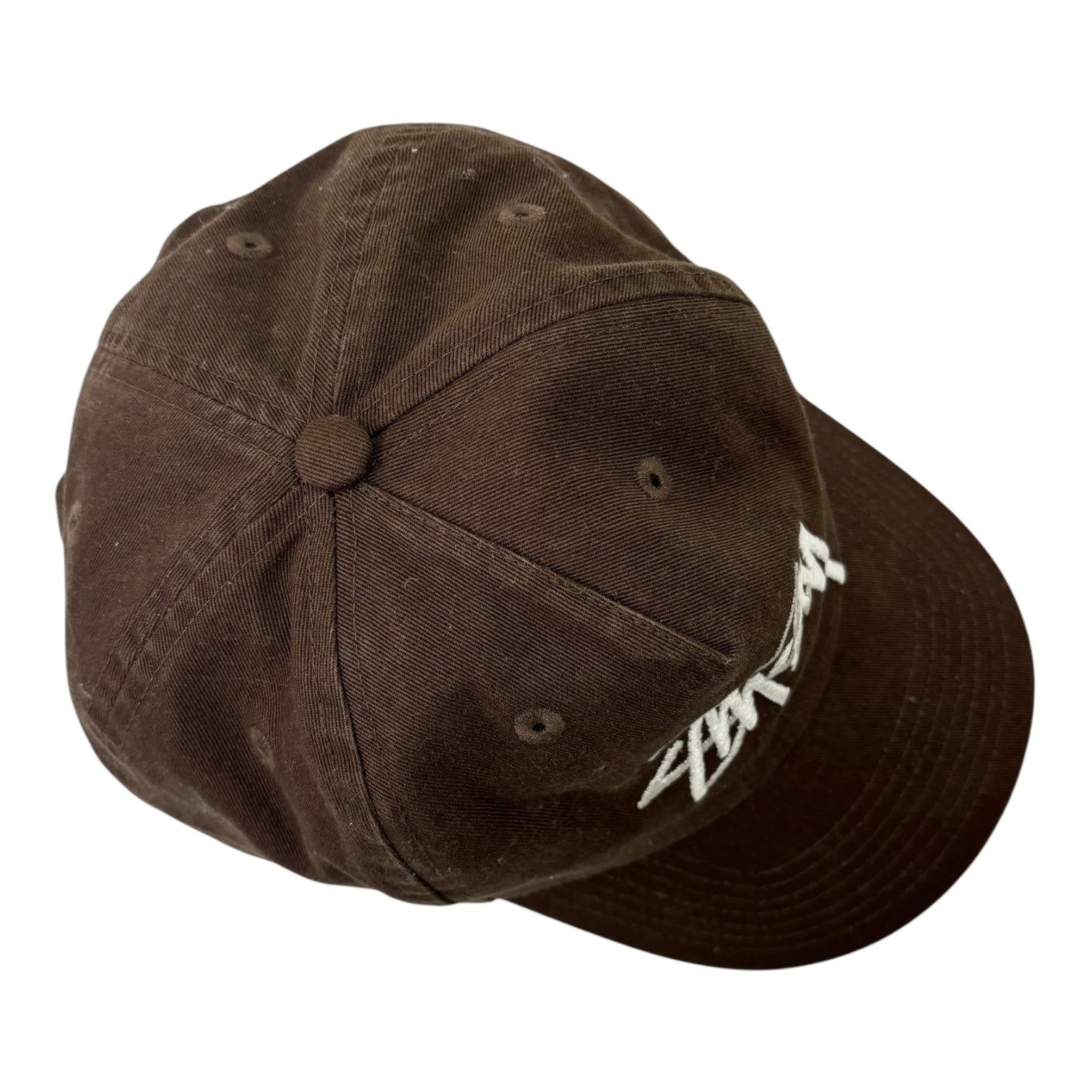 Stussy Stock Logo SnapBack Hat Sky Brown