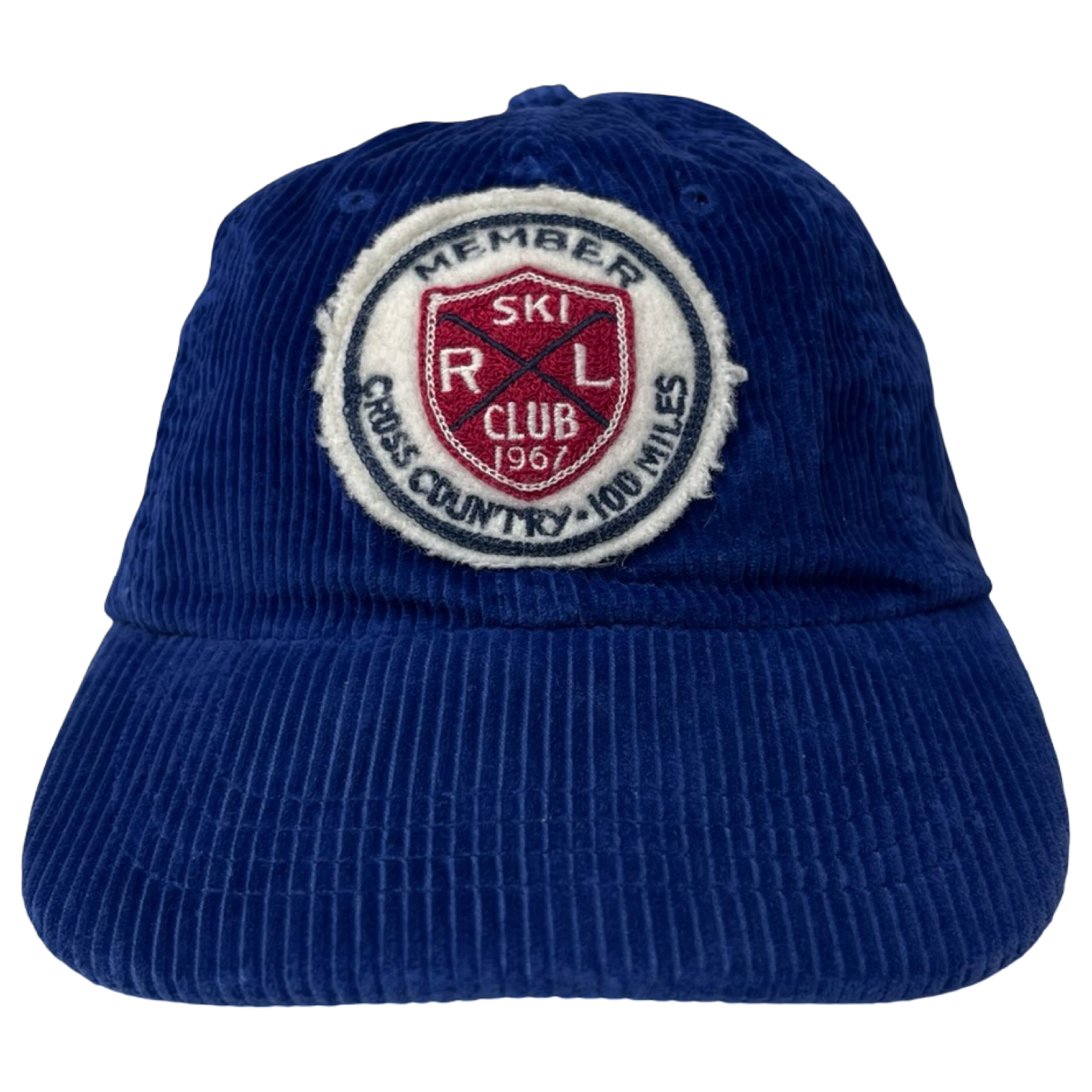 Vintage Polo Ralph Lauren Cross Country Corduroy Hat Blue