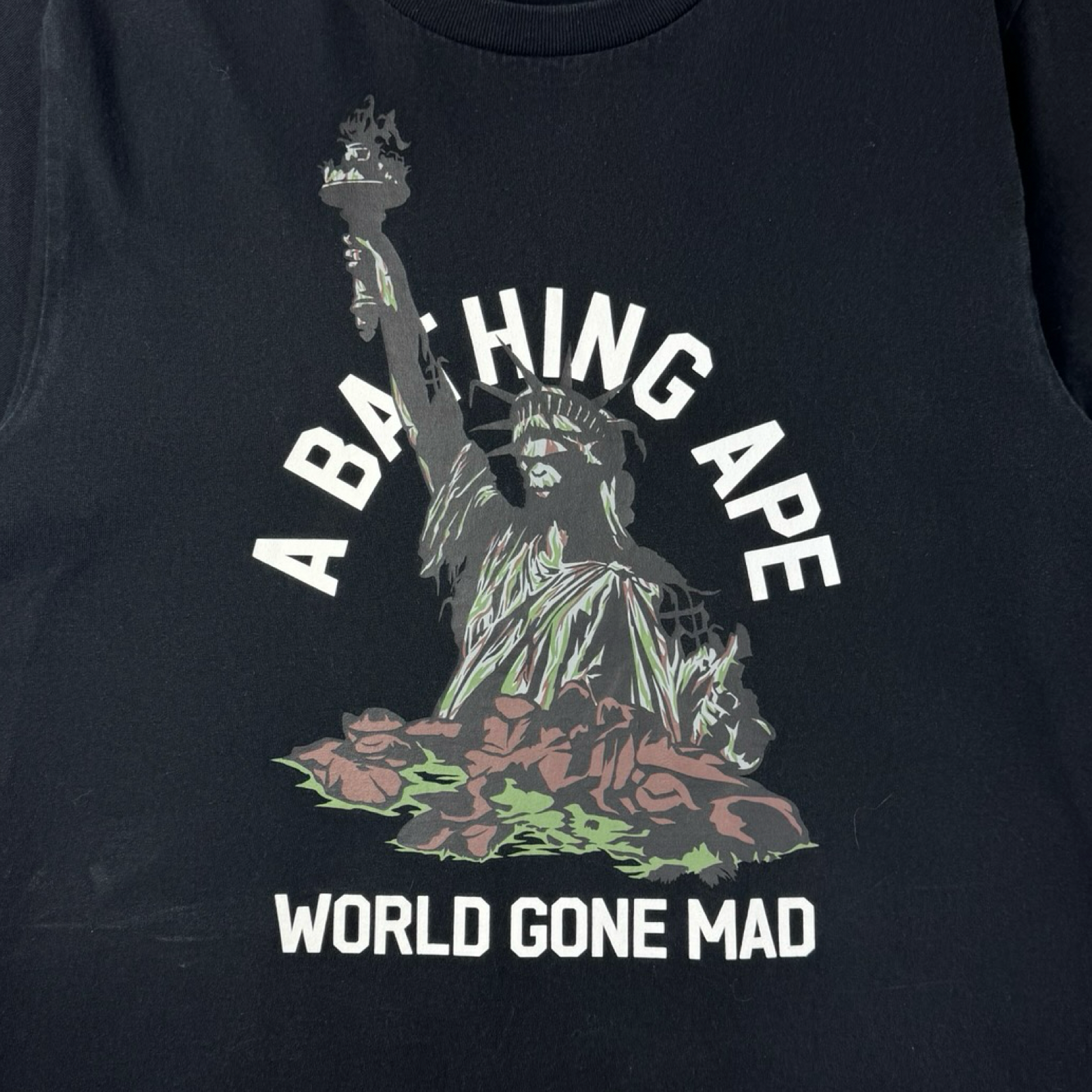 BAPE Statue Of Liberty T-Shirt Black