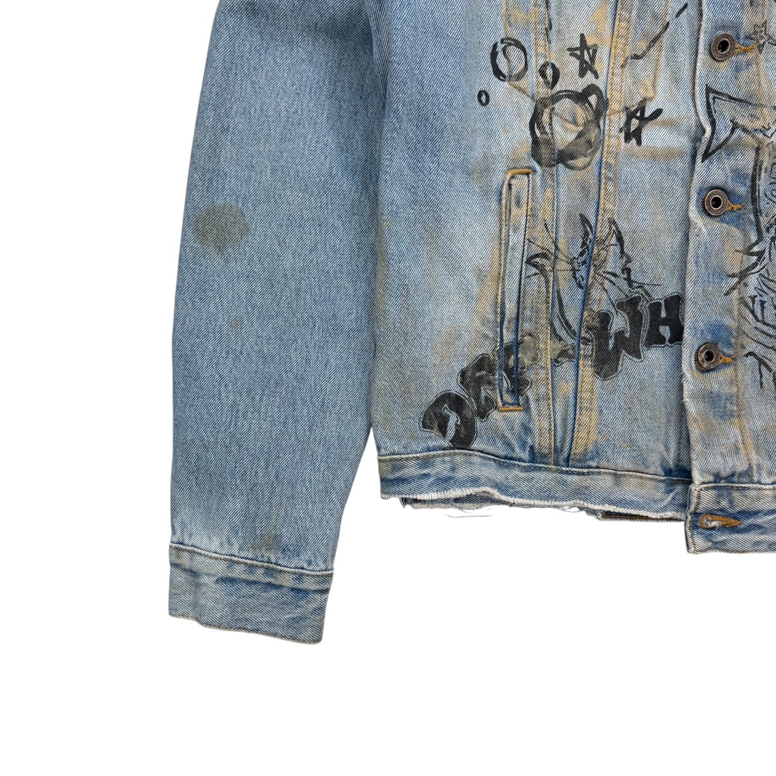 Off-White Wizard Deconstructed Jacket Extreme Bleach