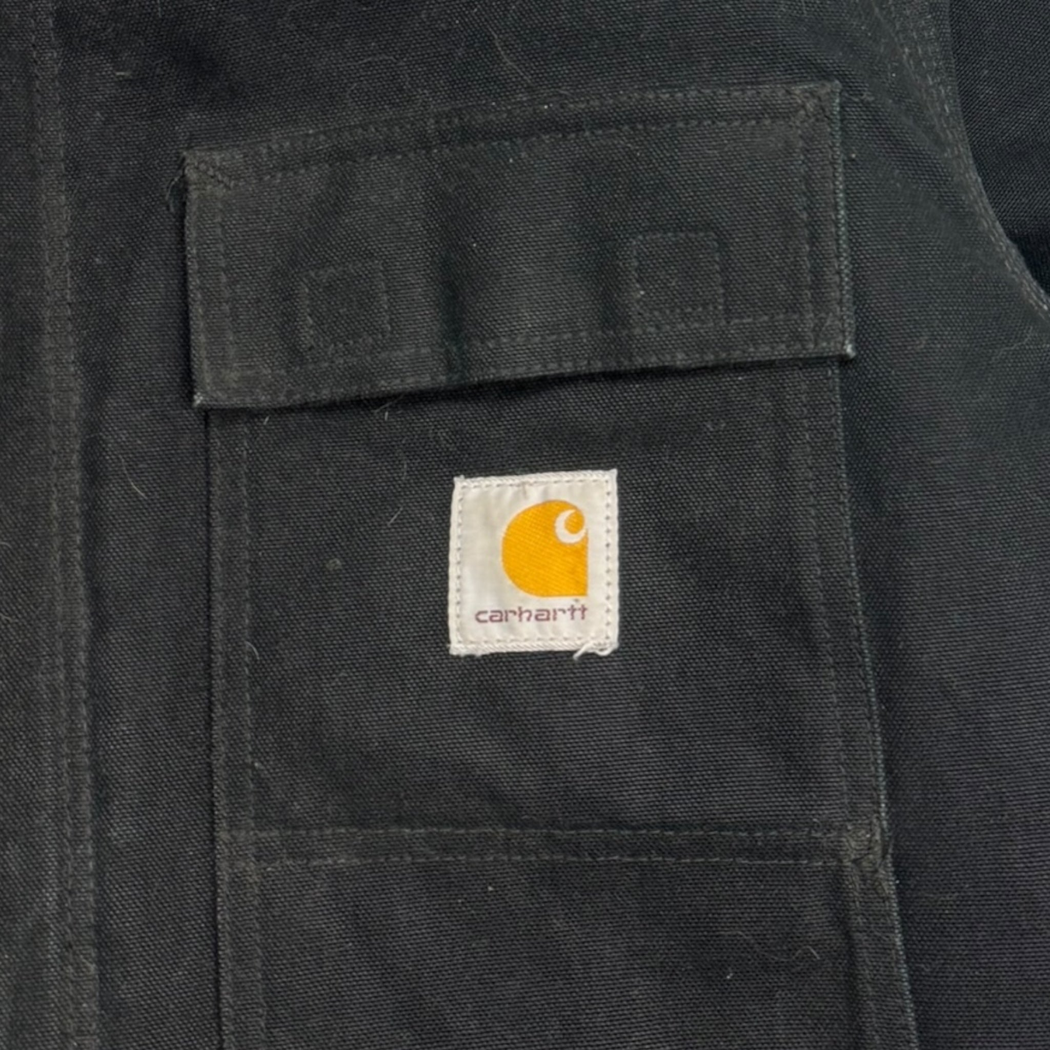 Vintage Carhartt Quilted Chore Jacket Black