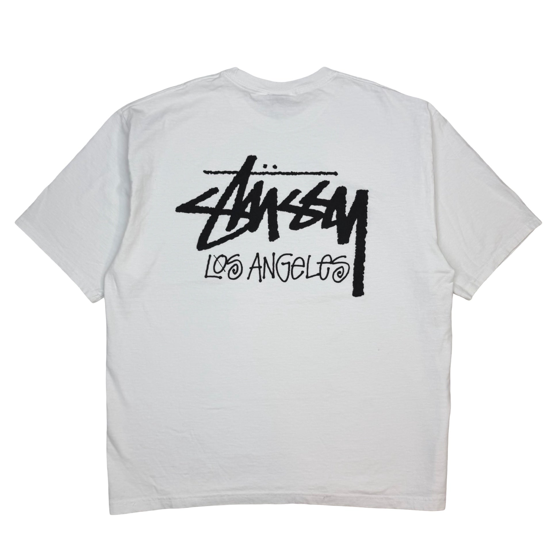 Stussy Stock Los Angeles Tee White