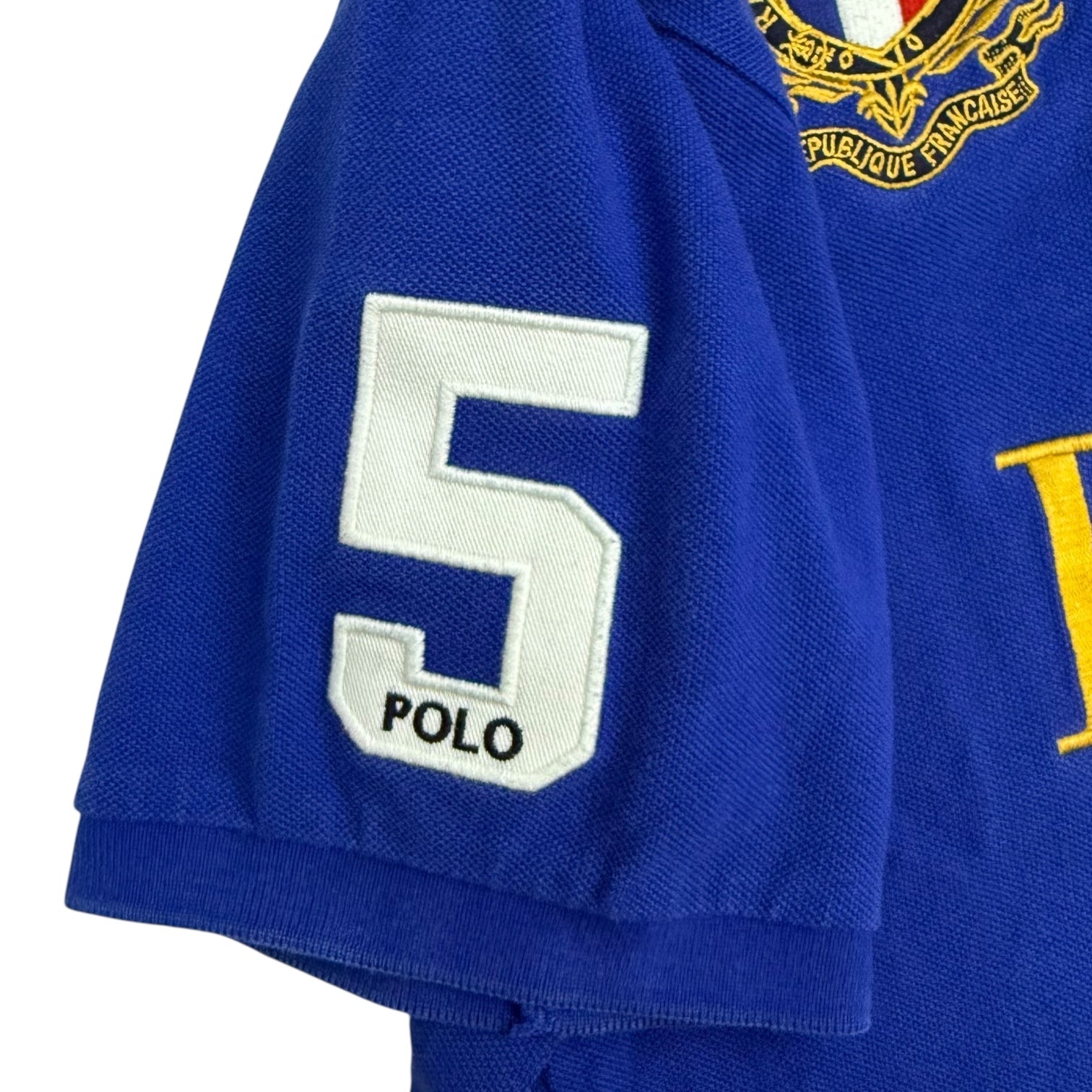 Vintage Polo Ralph Lauren Paris Polo Button Up Shirt Blue