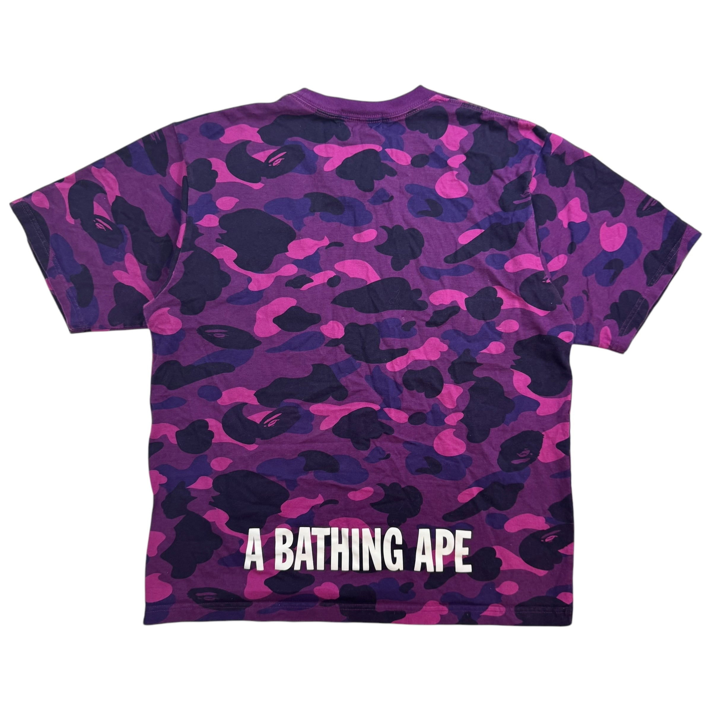 Bape Ape Head Relaxed Tee Camo Purple