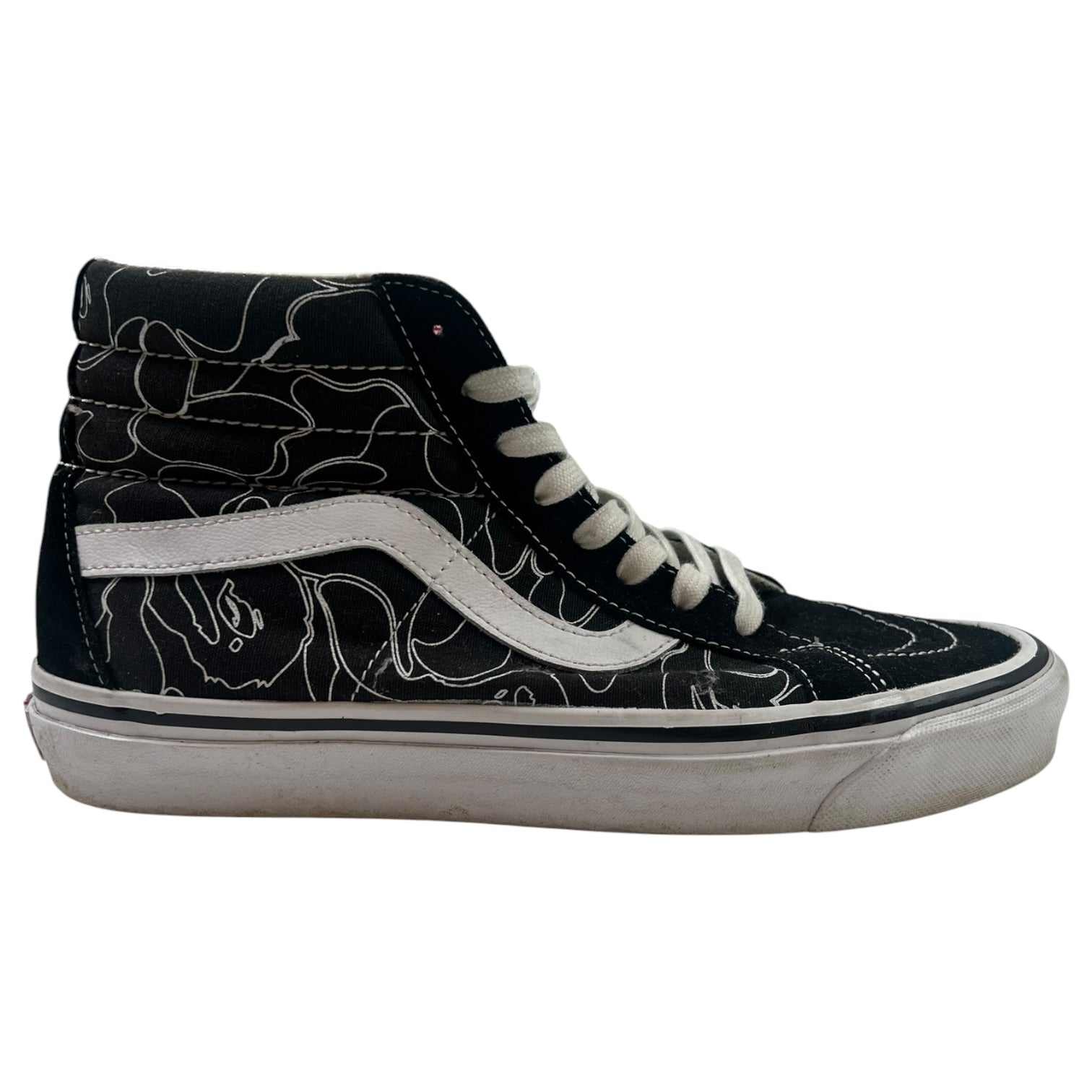 Bape X Vans Sk8 Hi 38 DX Black/White
