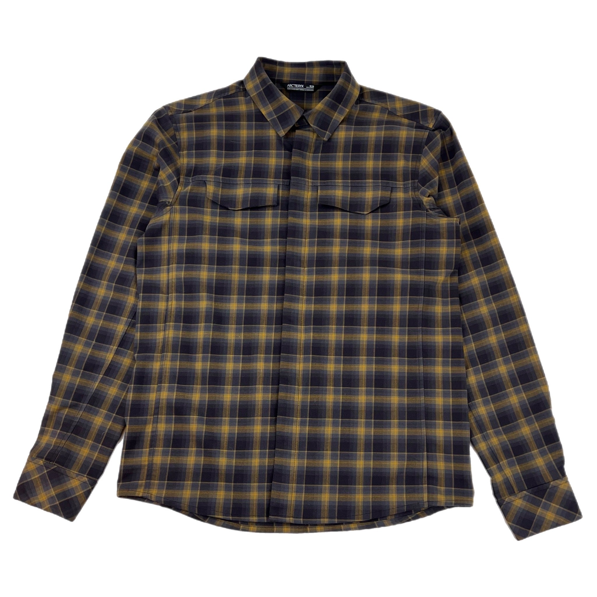 Arc’teryx Gryson Button Up Shirt Checkered Mustard/Navy