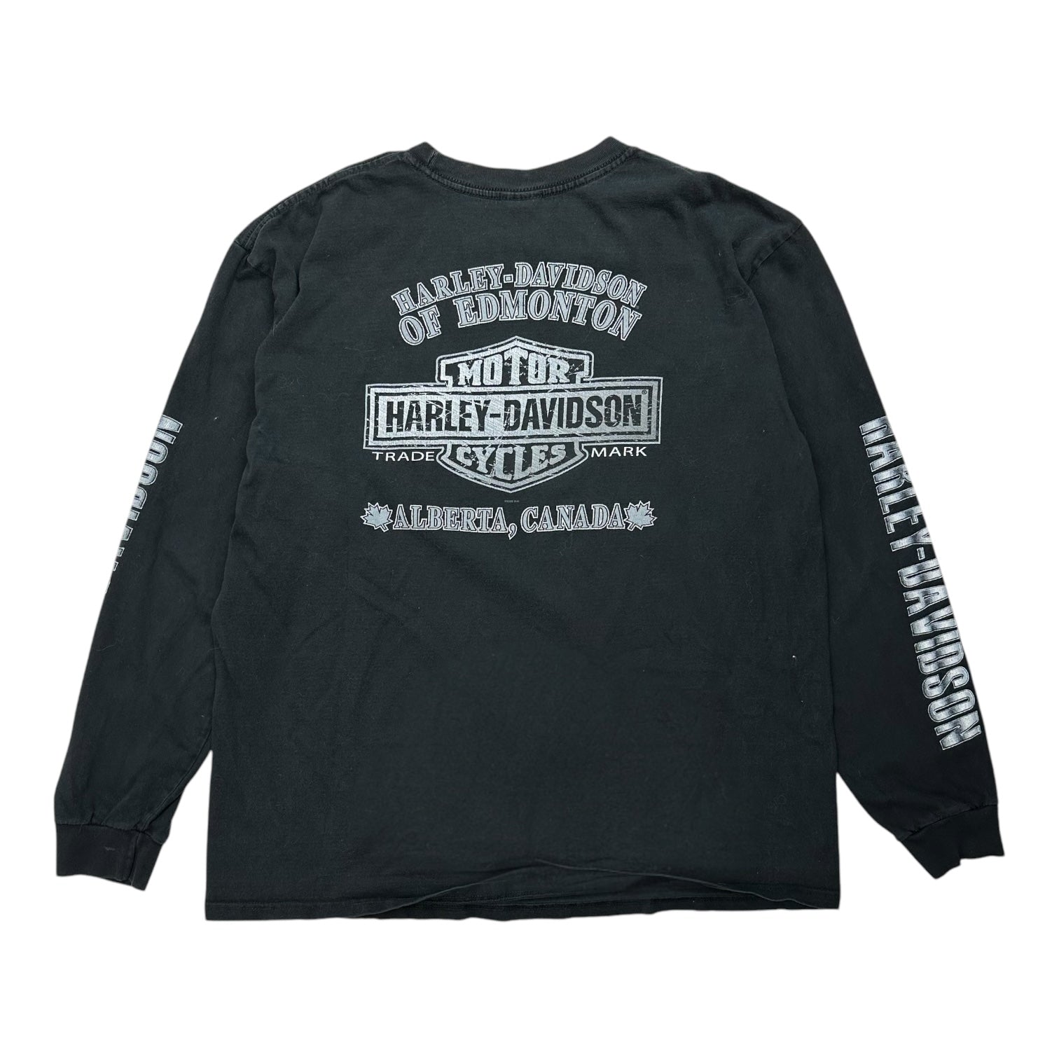 2008 Harley Davidson Of Edmonton ‘Sunny Side Up’ L/S Tee Black