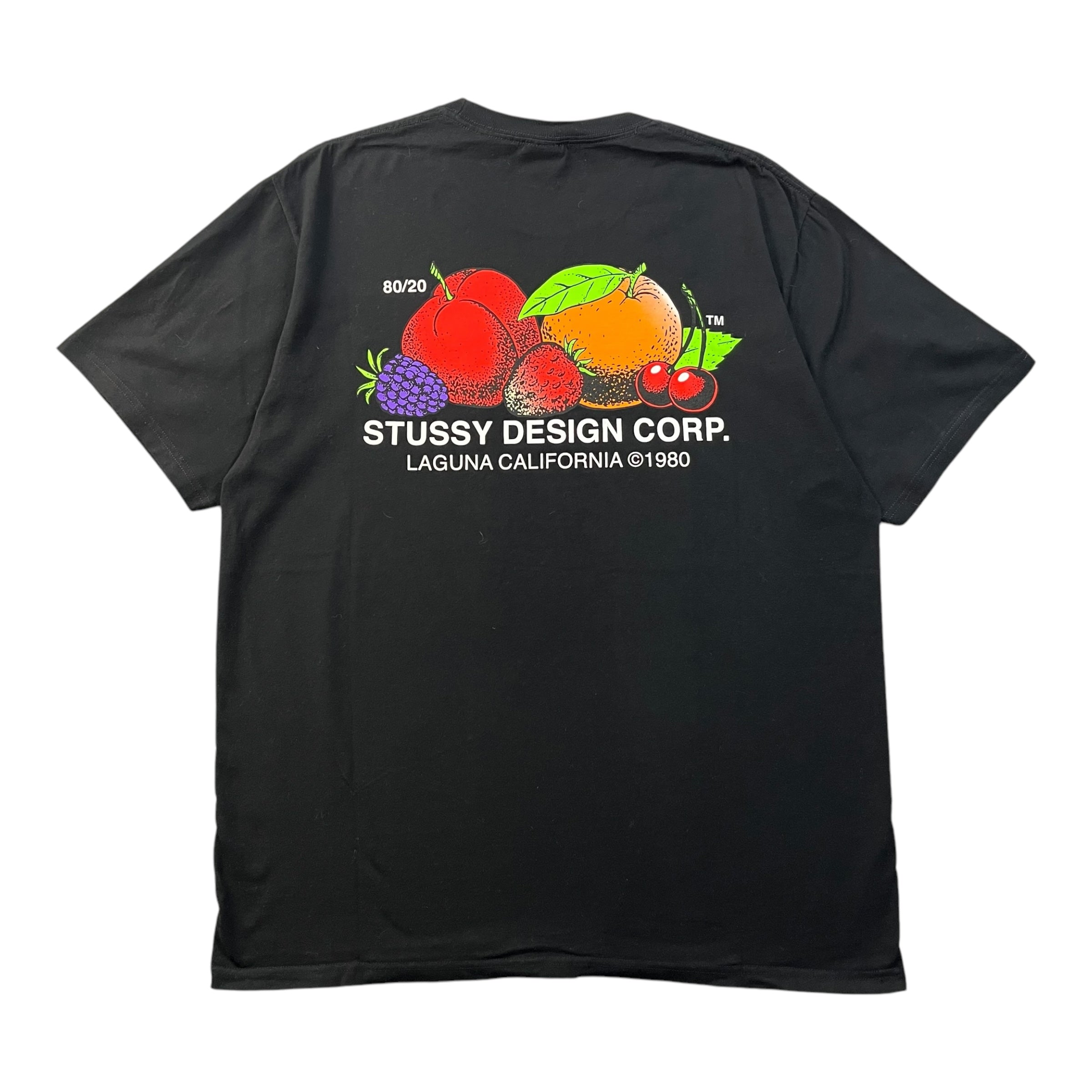 Stussy Fresh Fruit Tee Black