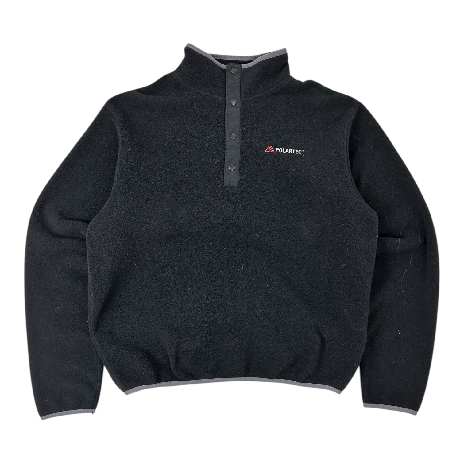 OVO Polartec 1/4 Button Fleece Sweater Black