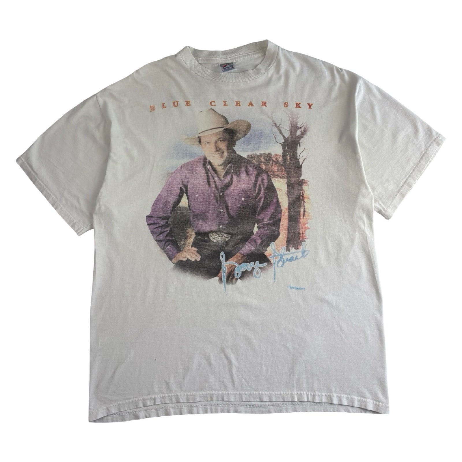 1990s George Strait “Blue Clear Sky” T-Shirt White
