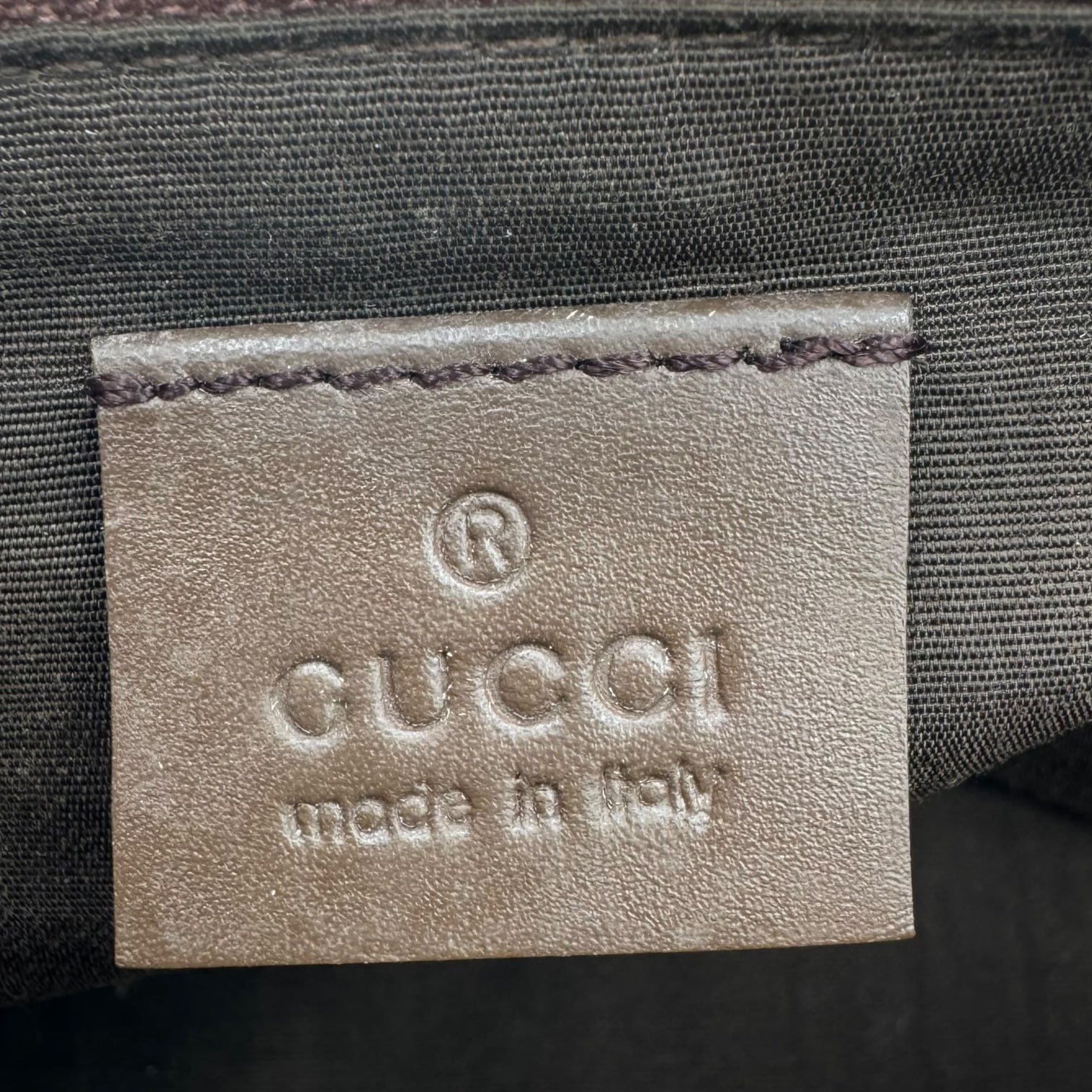 Vintage Gucci GG Canvas Boat Bag Light Brown