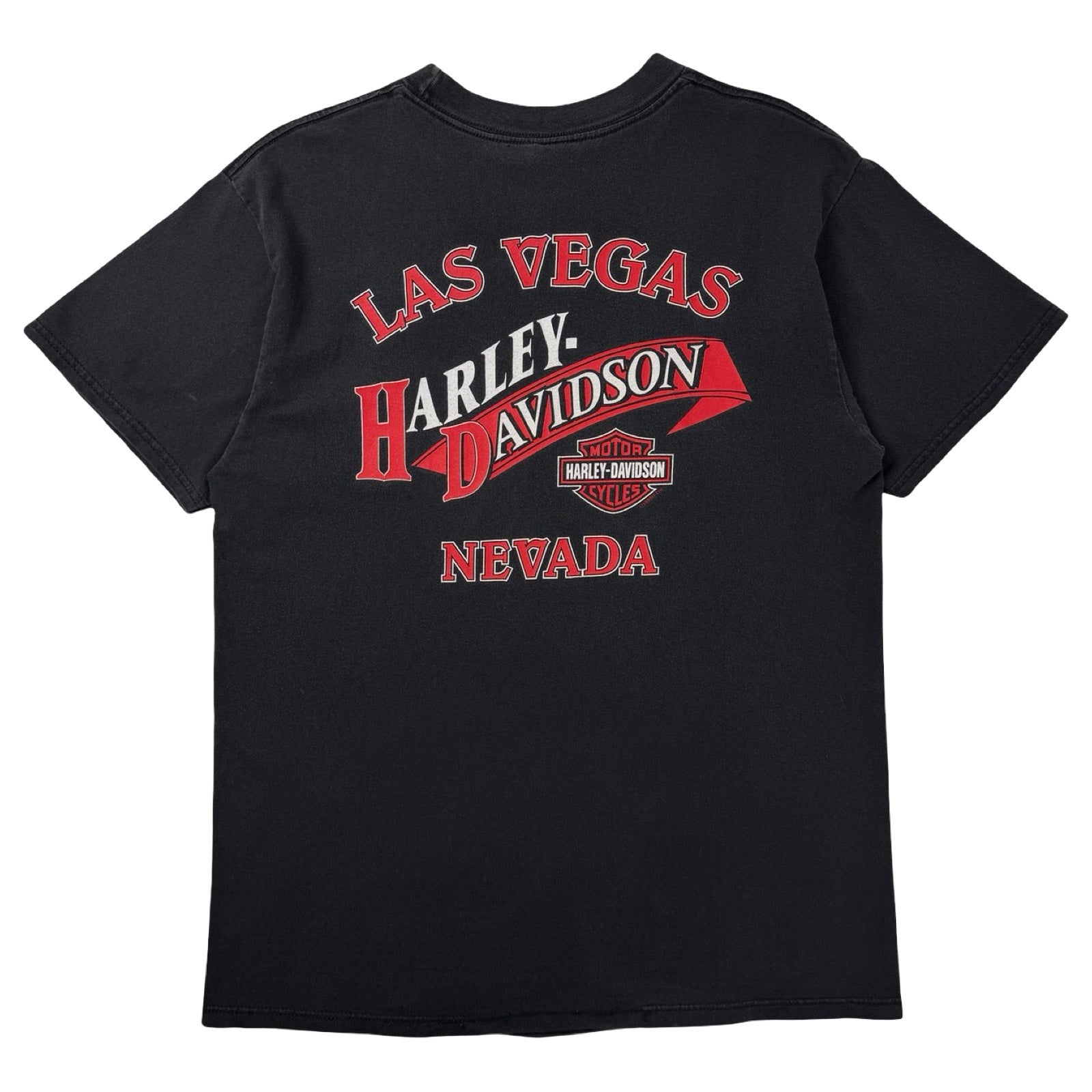 1998 Harley Davidson Nevada Bald Eagle T-Shirt Faded Black