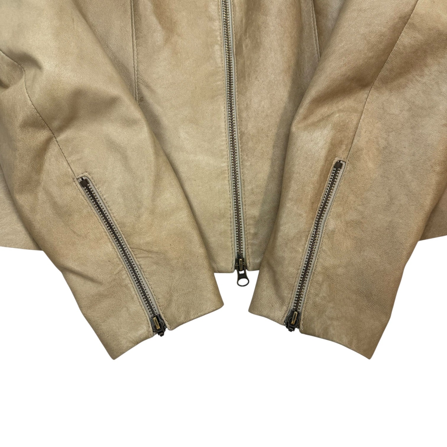 (W) Vintage Danier Leather Jacket Tan