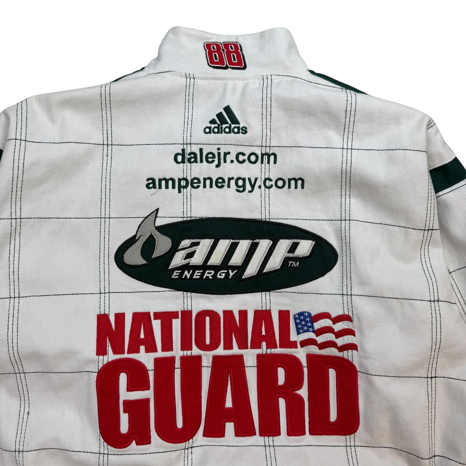 Vintage NASCAR Dale Earnhardt Jr. Amp Energy Jacket White/Green