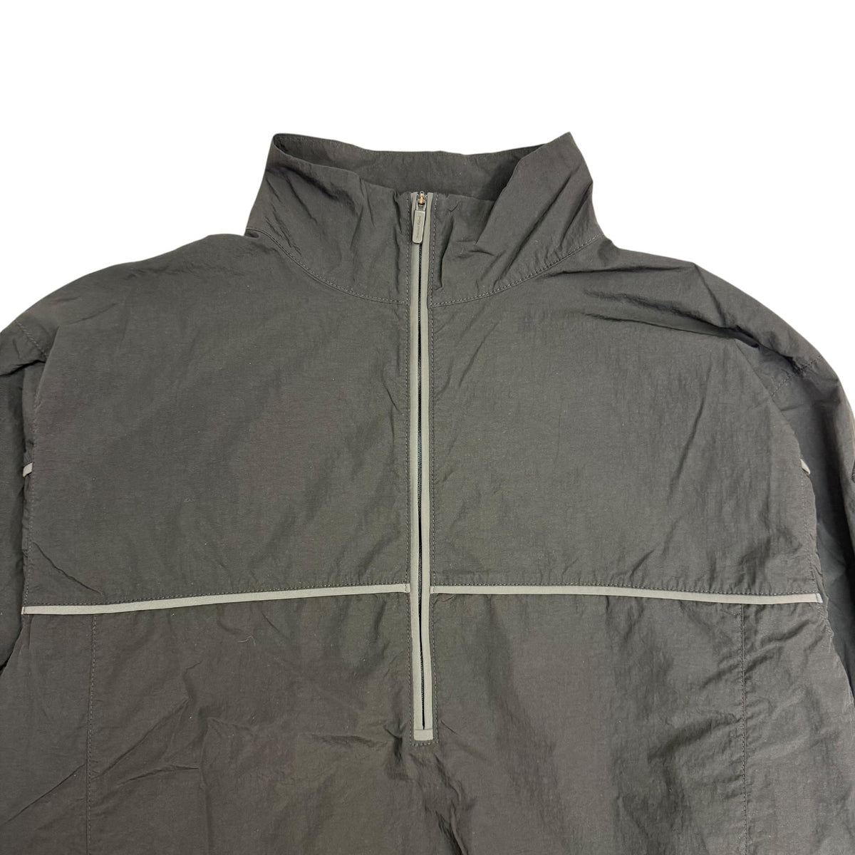 District Vision Logo-Appliquéd Shell Half-Zip Jacket Black